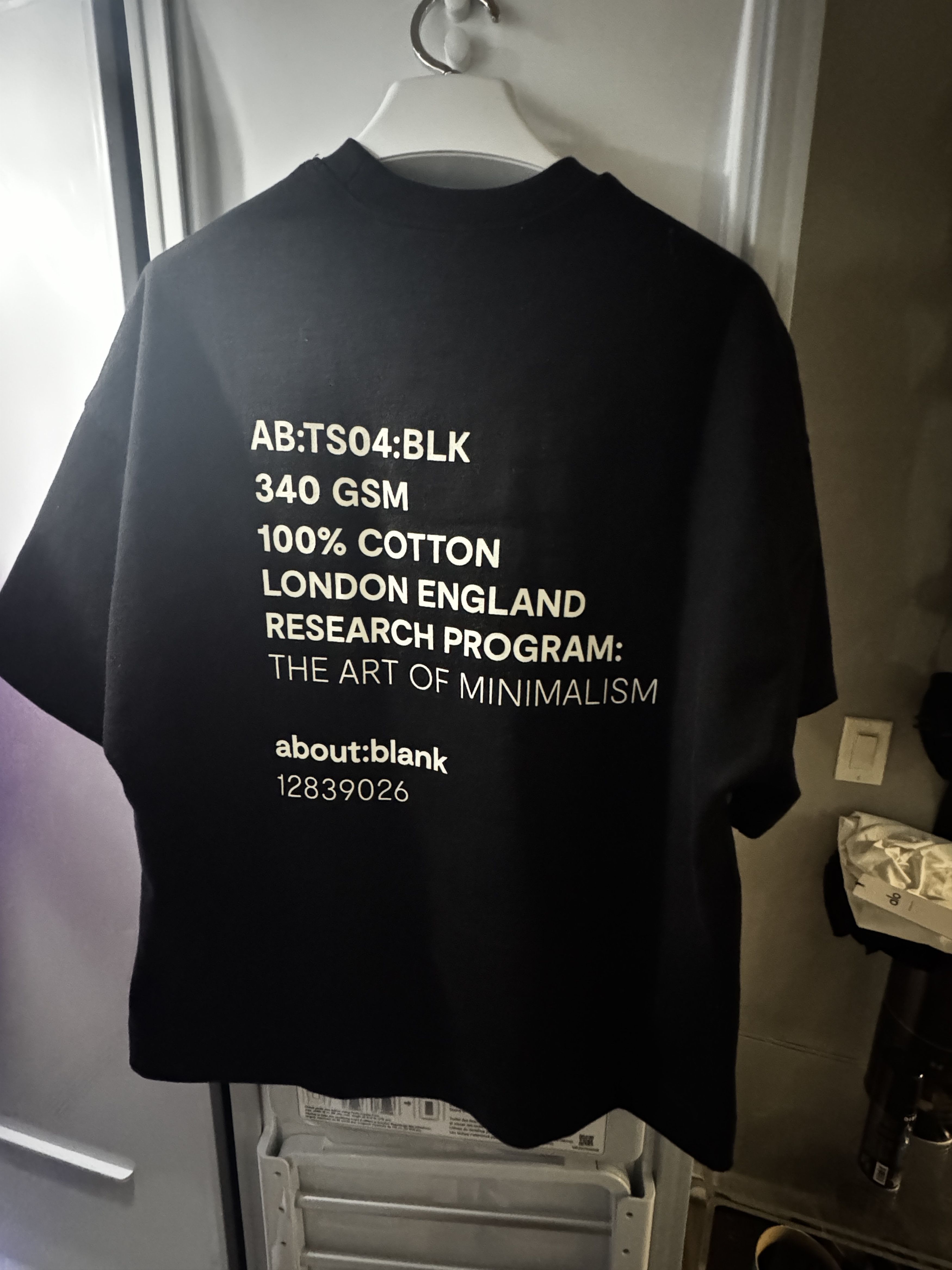 About:Blank Research T-Shirt (Hemmed to 27" Length) Size US S / EU 44-46 / 1 - 3 Thumbnail