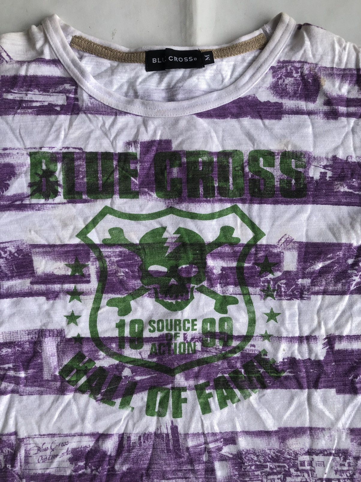 Hysteric Glamour Gothic Poem Blue Croos Skull Rock Punk Style Size US M / EU 48-50 / 2 - 5 Thumbnail