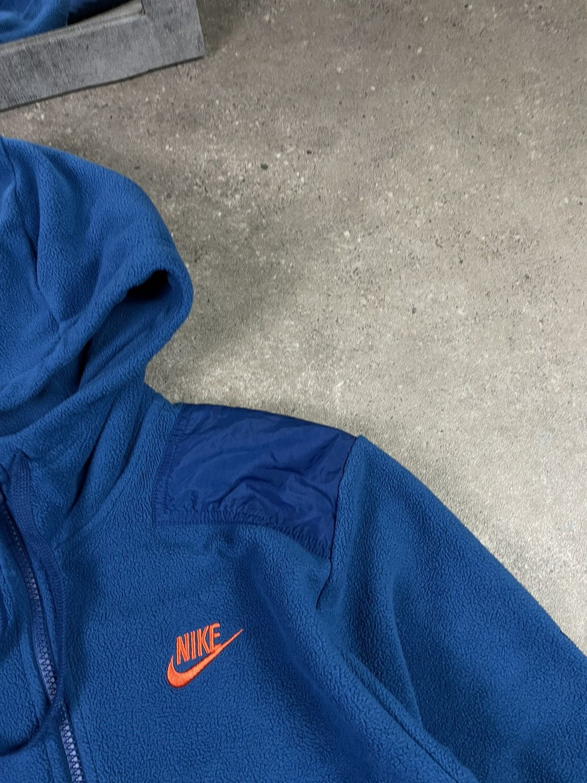 Nike × Vintage Vintage Y2K Nike Fleece Zip Hooded Ninja Jacket Size US S / EU 44-46 / 1 - 2 Thumbnail