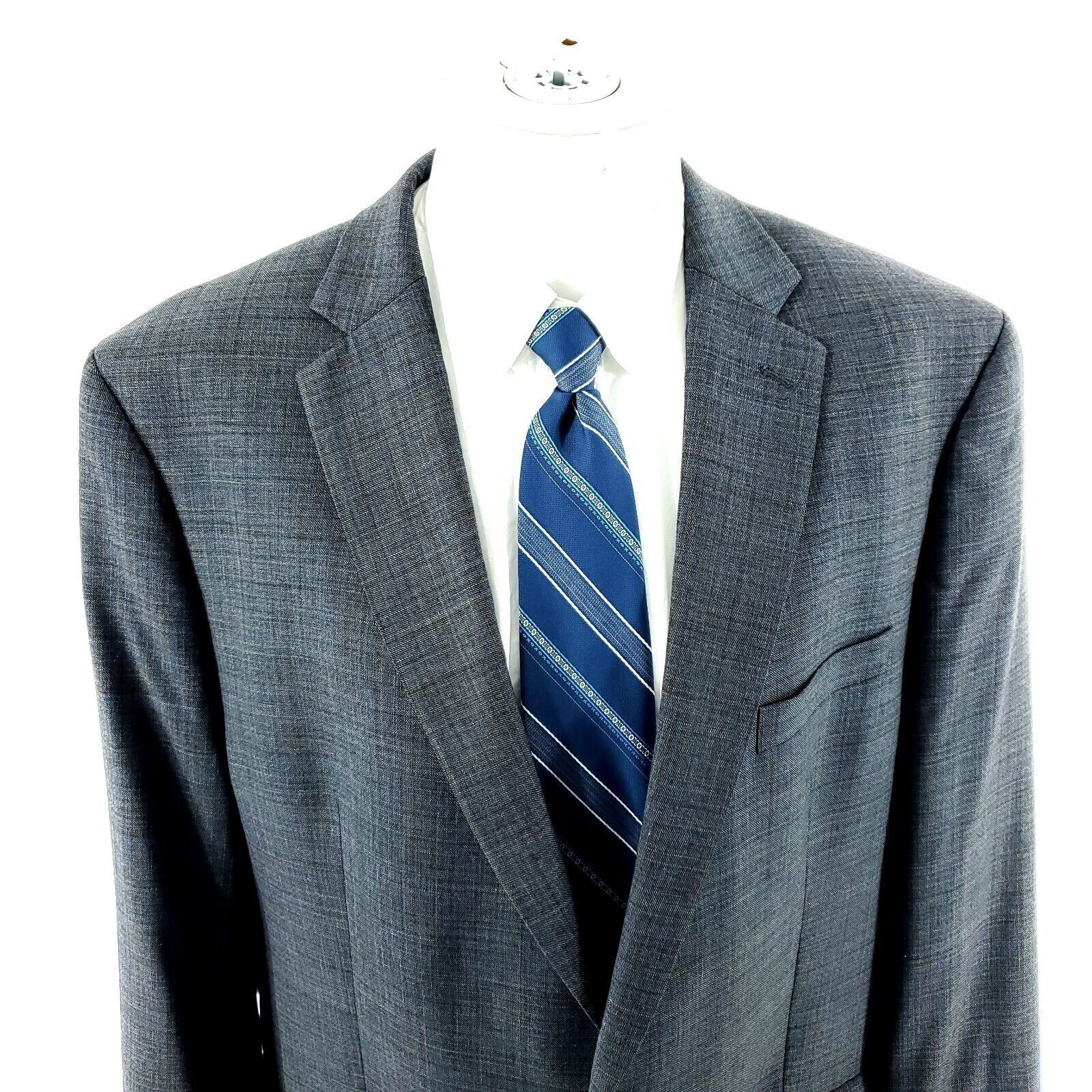 Calvin Klein Calvin Klein Wool 2 Button Blazer 46L Or Slim 48L Gray Shark Size 46L - 1 Thumbnail