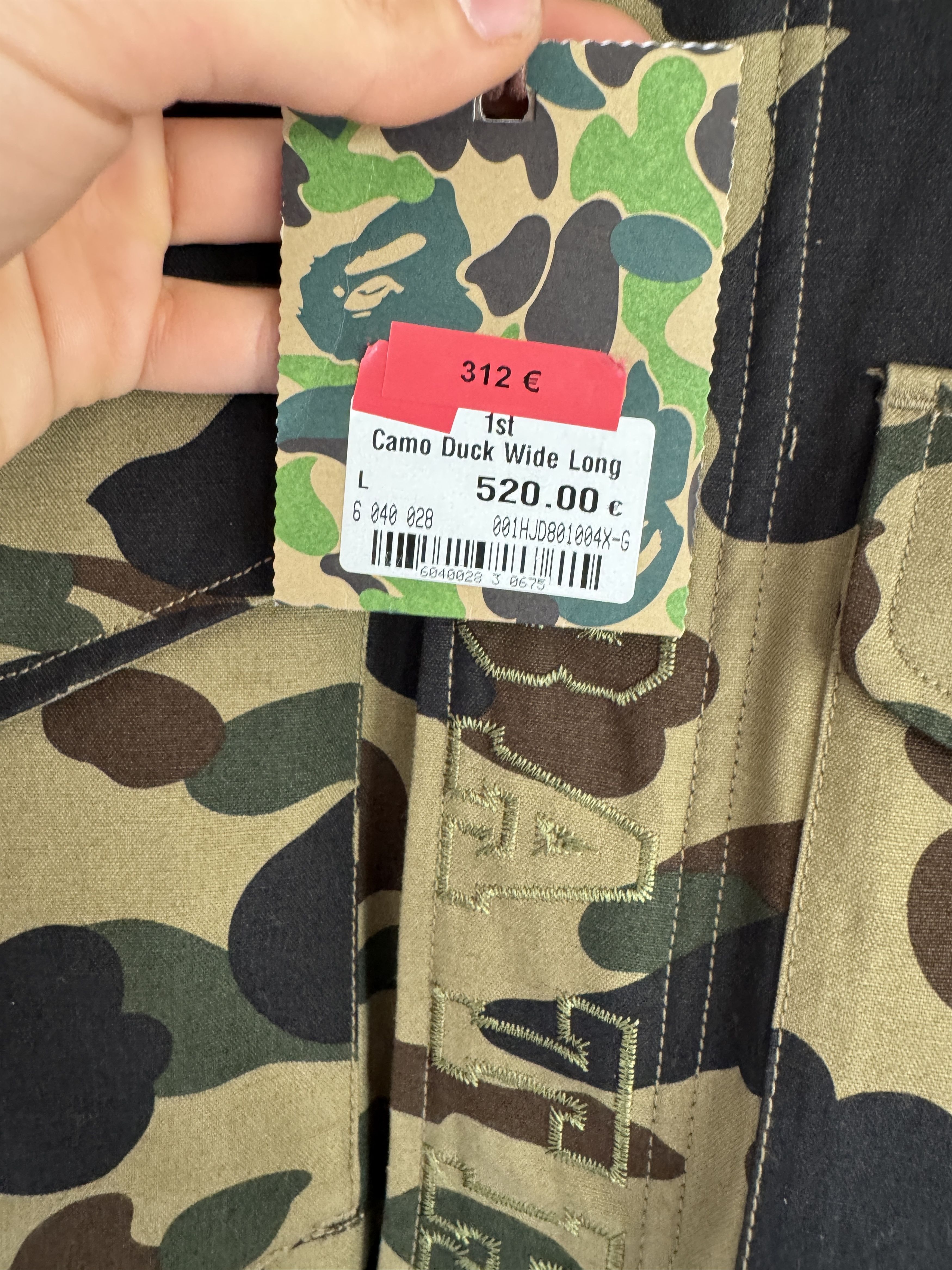 Bape Camo Duck Wide Long Jacket Size US XL / EU 56 / 4 - 5 Thumbnail