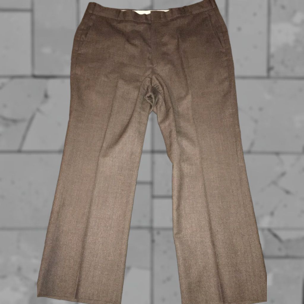 Vintage Vtg Jaymar Mens 100% Wool Brown Dress Pants Size 36 X 27 Size US 36 / EU 52 - 1 Thumbnail