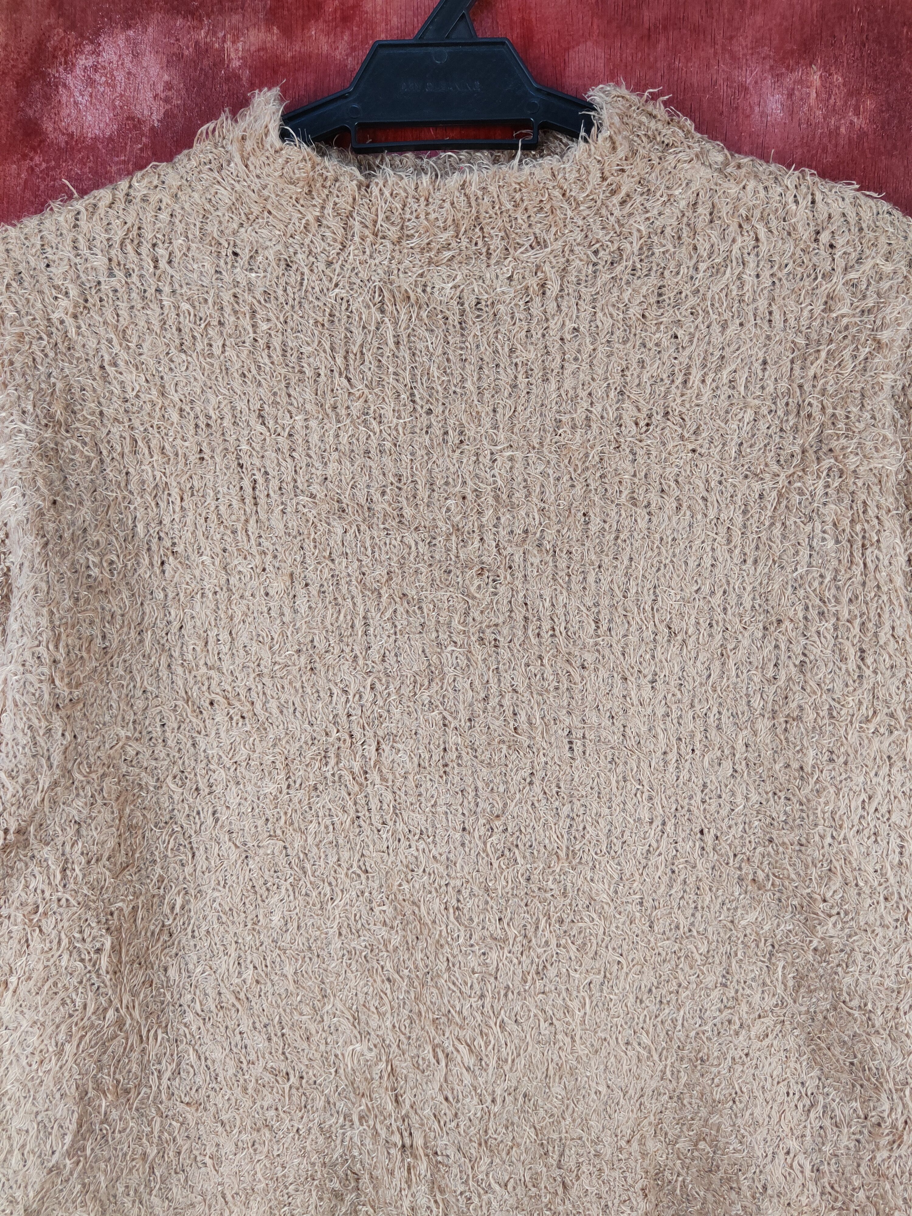 GU × Homespun Knitwear × Japanese Brand GU Brown Shag Shaggy Fur Mohair Knitwear #S1991 Size M / US 6-8 / IT 42-44 - 2 Thumbnail