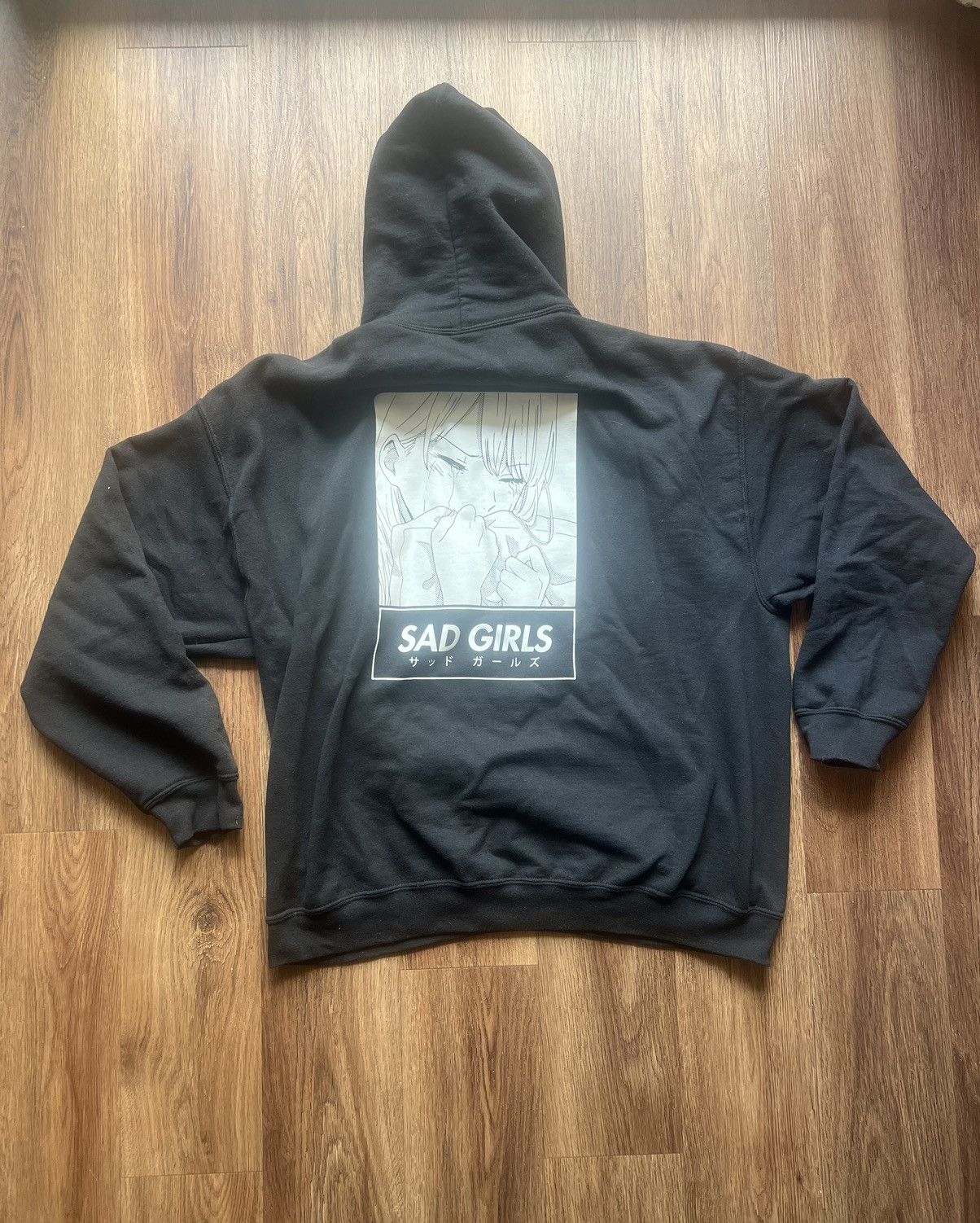 Other Men’s AnimeBae Sad Girls Hoodie Sweatshirt in Black Size US XL / EU 56 / 4 - 1 Thumbnail