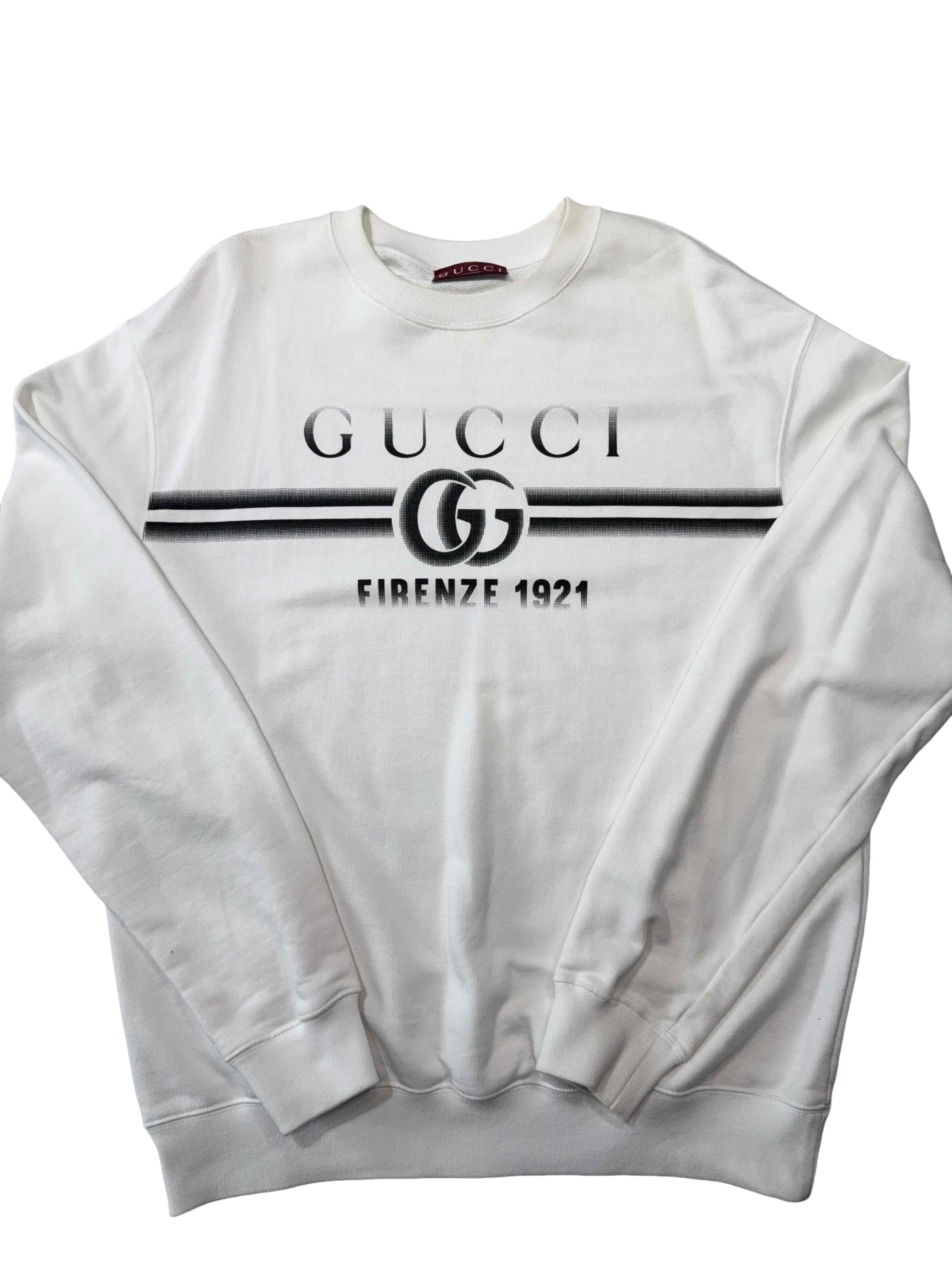 Gucci Gucci Logo Print Sweatshirt Size M Size US M / EU 48-50 / 2 - 1 Thumbnail