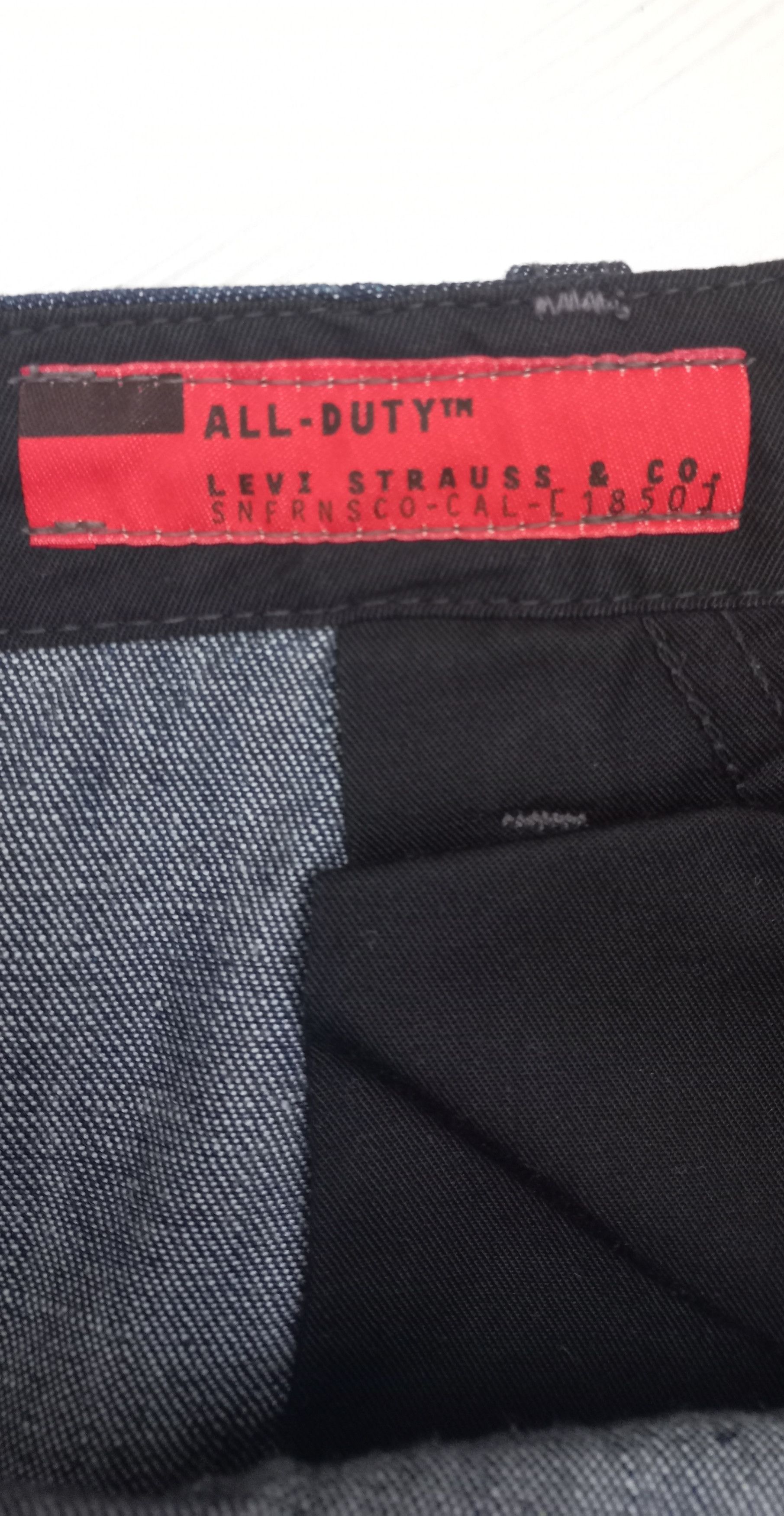 Levi's 1999 Levi’s RED 1st Gen All-Duty Cinch Back Denim Indigo W36 Size US 36 / EU 52 - 8 Thumbnail