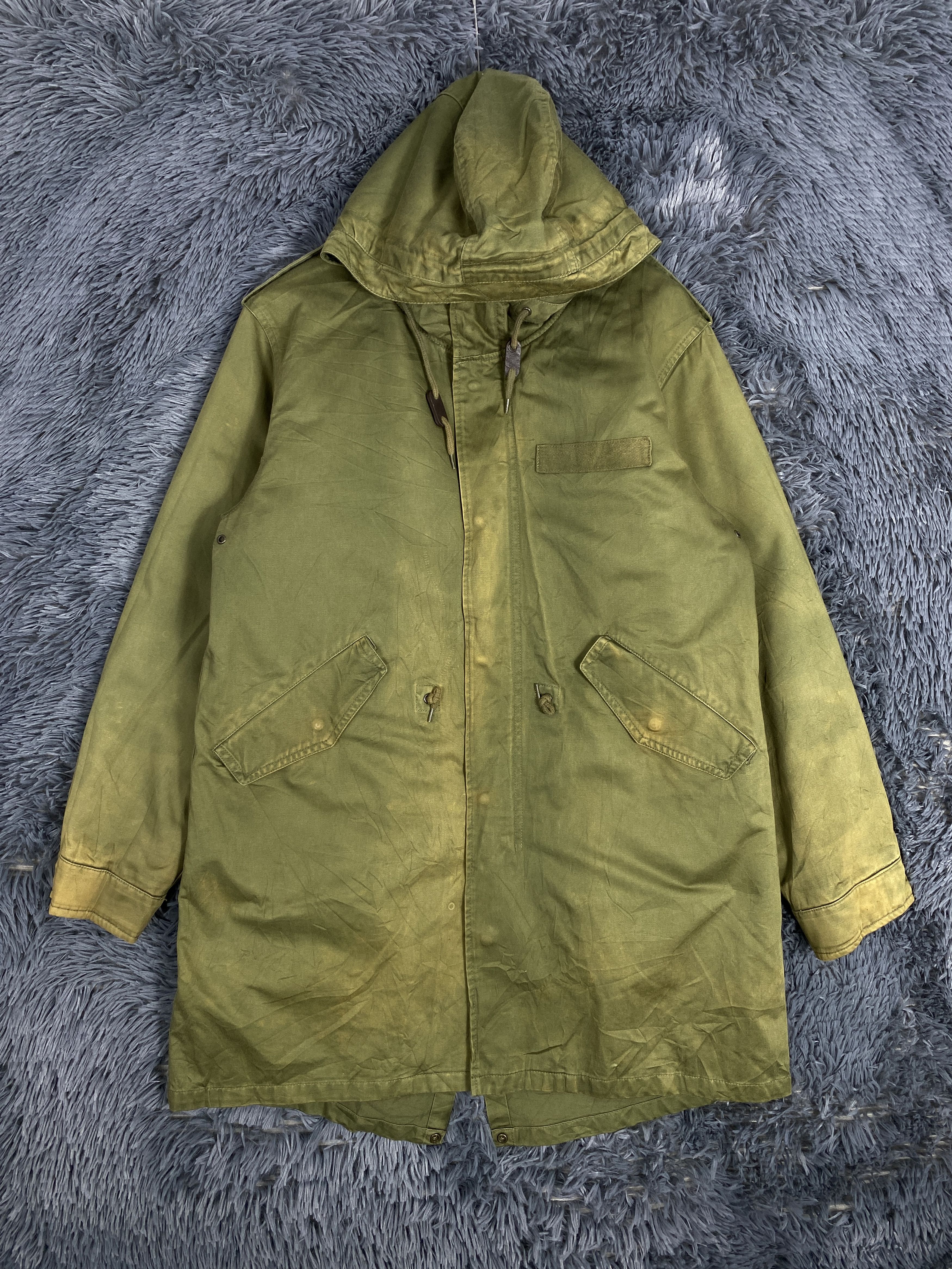 GU Vintage GU Hoodie Zip Up Long Canvas Jacket Size US L / EU 52-54 / 3 - 1 Thumbnail