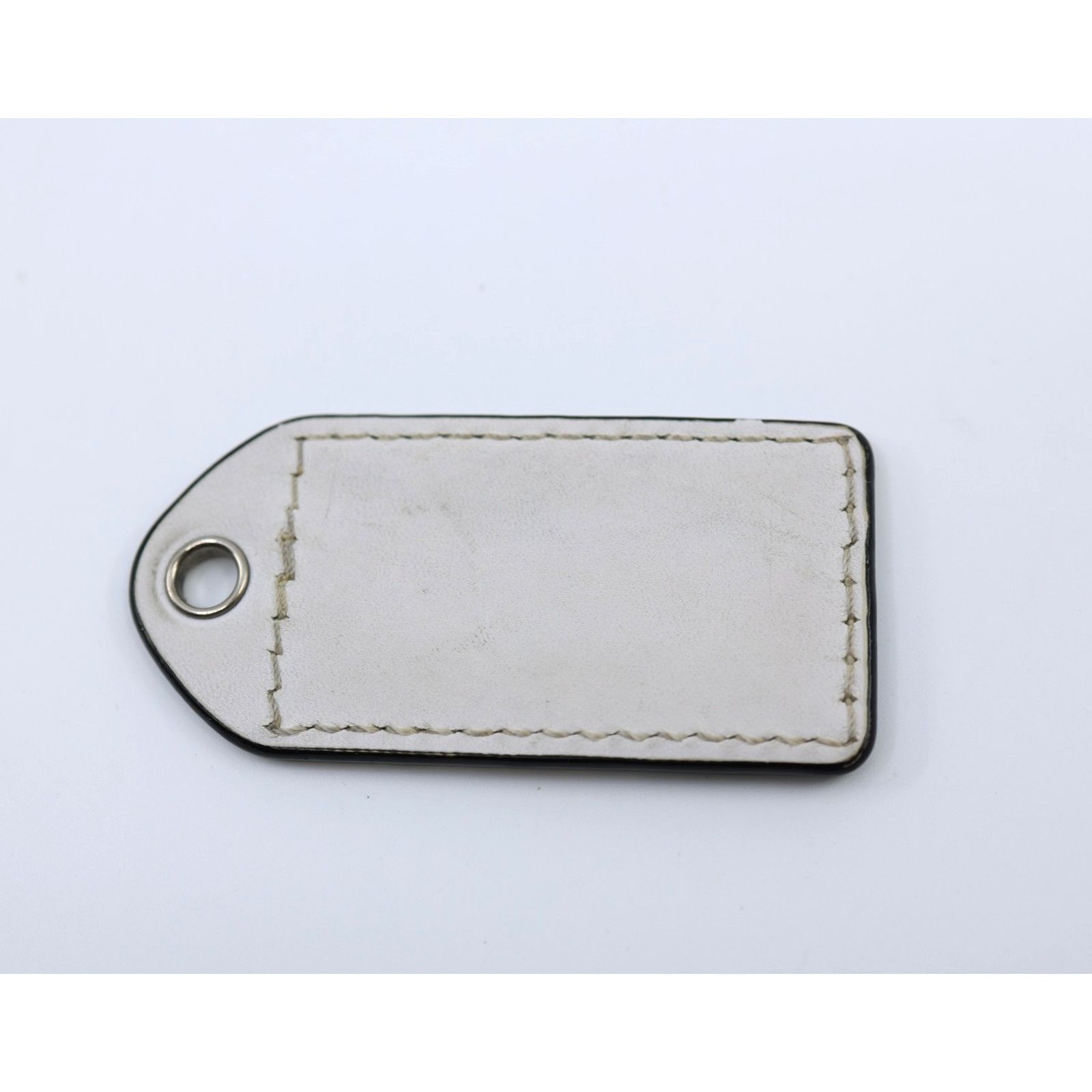 Coach 3" Large COACH Leather Key Silver Hardware Charm Hang Tag Size ONE SIZE - 2 Thumbnail