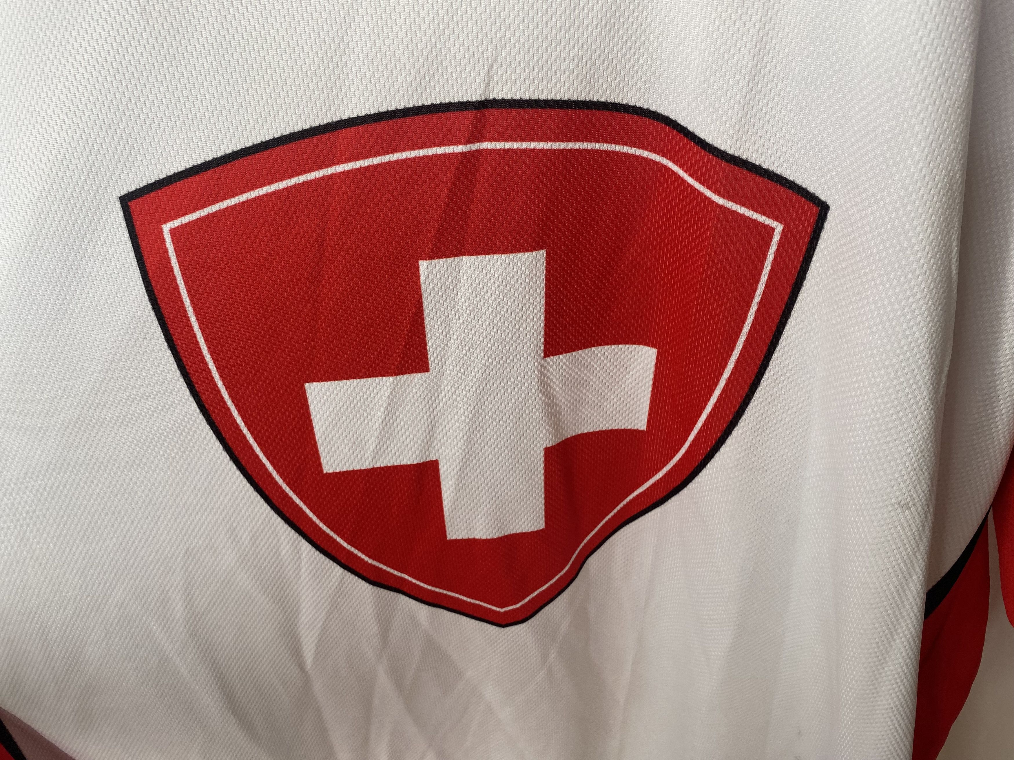 Nike SWITZERLAND TEAM U16 MATCH WORN ICE HOCKEY JERSEY SHIRT Size US L / EU 52-54 / 3 - 6 Thumbnail