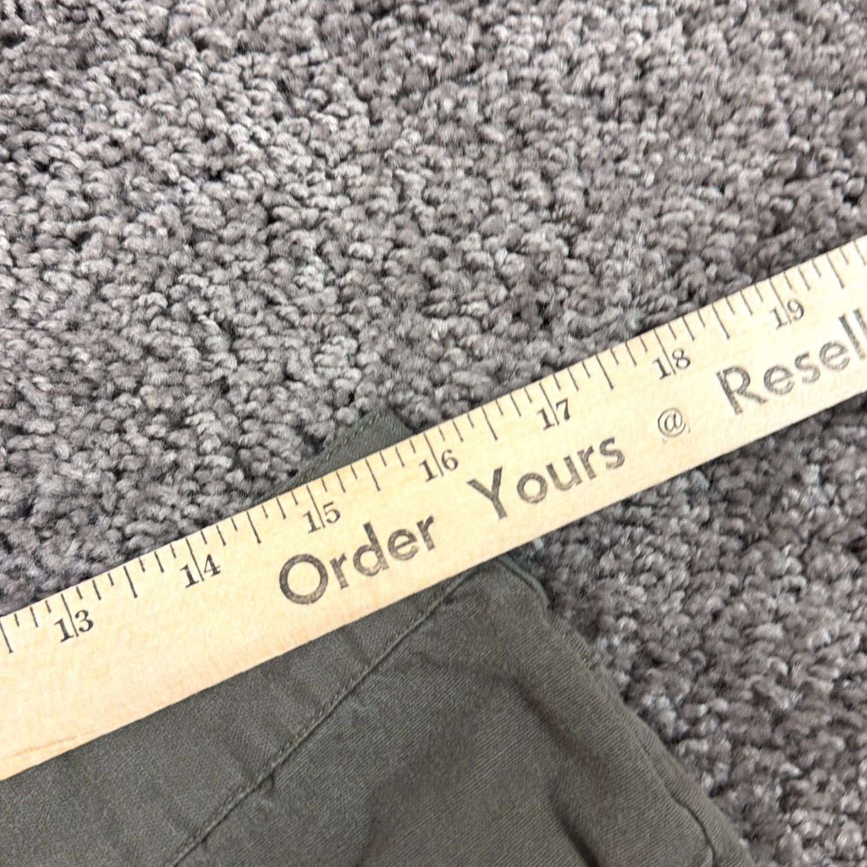 Vintage Free Fly Pants Men 31 Green Chino Cotton Spandex Stretch Mid Rise Straight Size US 31 - 6 Thumbnail