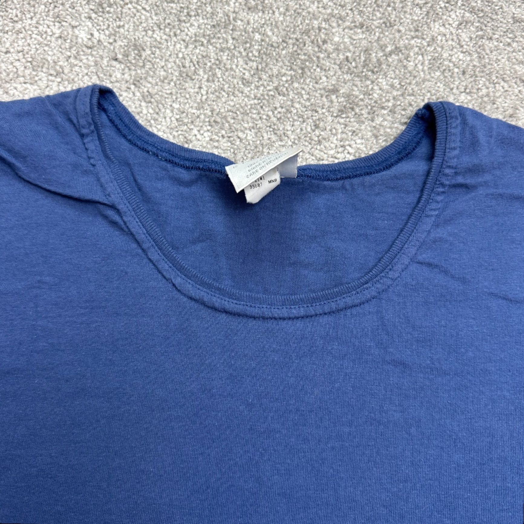 Vintage VINTAGE Partners T-Shirt Shirt Women L Blue 90s Y2K Classic Logo Cotton Crew Tee Mens Womens Size L / US 10 / IT 46 - 2 Thumbnail