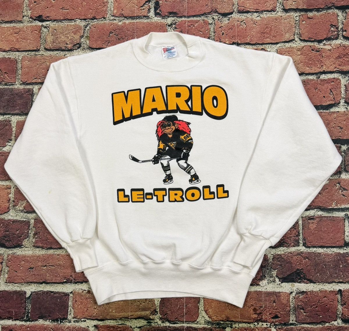 Hanes Vintage Pittsburgh Penguins Sweatshirt Mario Troll Lemieux Size US L / EU 52-54 / 3 - 1 Thumbnail