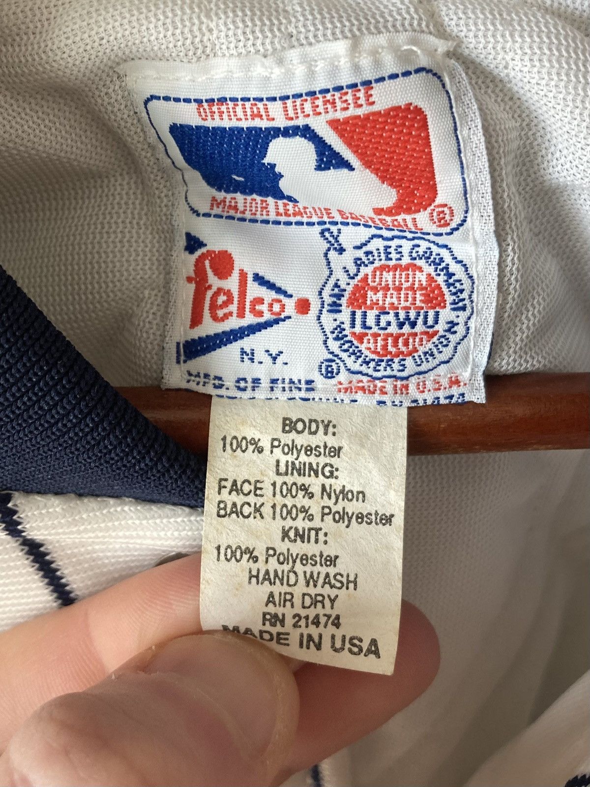 New York Yankees Vintage Felco New York Yankees Quilt Lined Pinstripe Jacket Size US XL / EU 56 / 4 - 6 Thumbnail