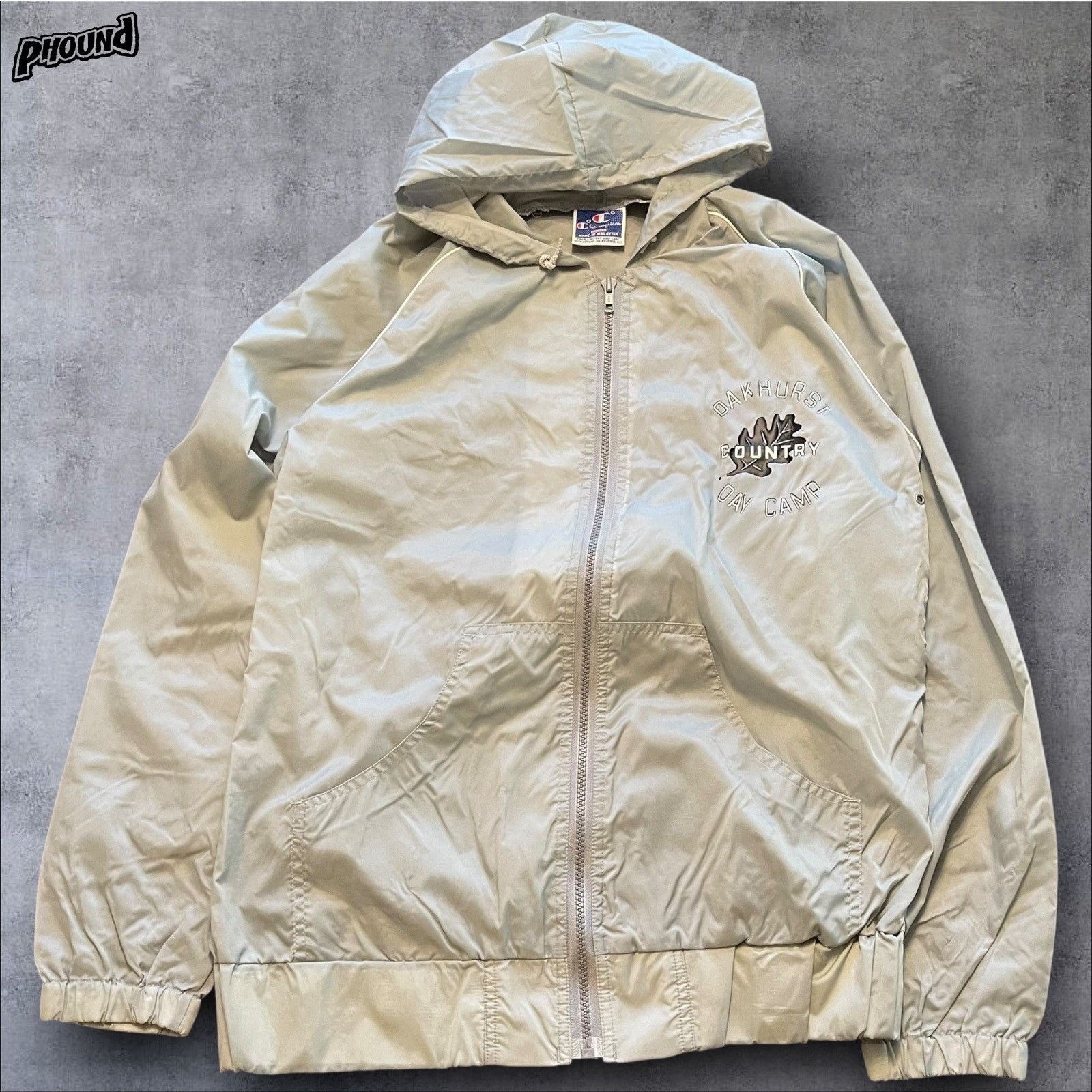Champion VTG 80s Champion Jacket S Nylon Oakhurst Country Day Camp Size US S / EU 44-46 / 1 - 1 Thumbnail