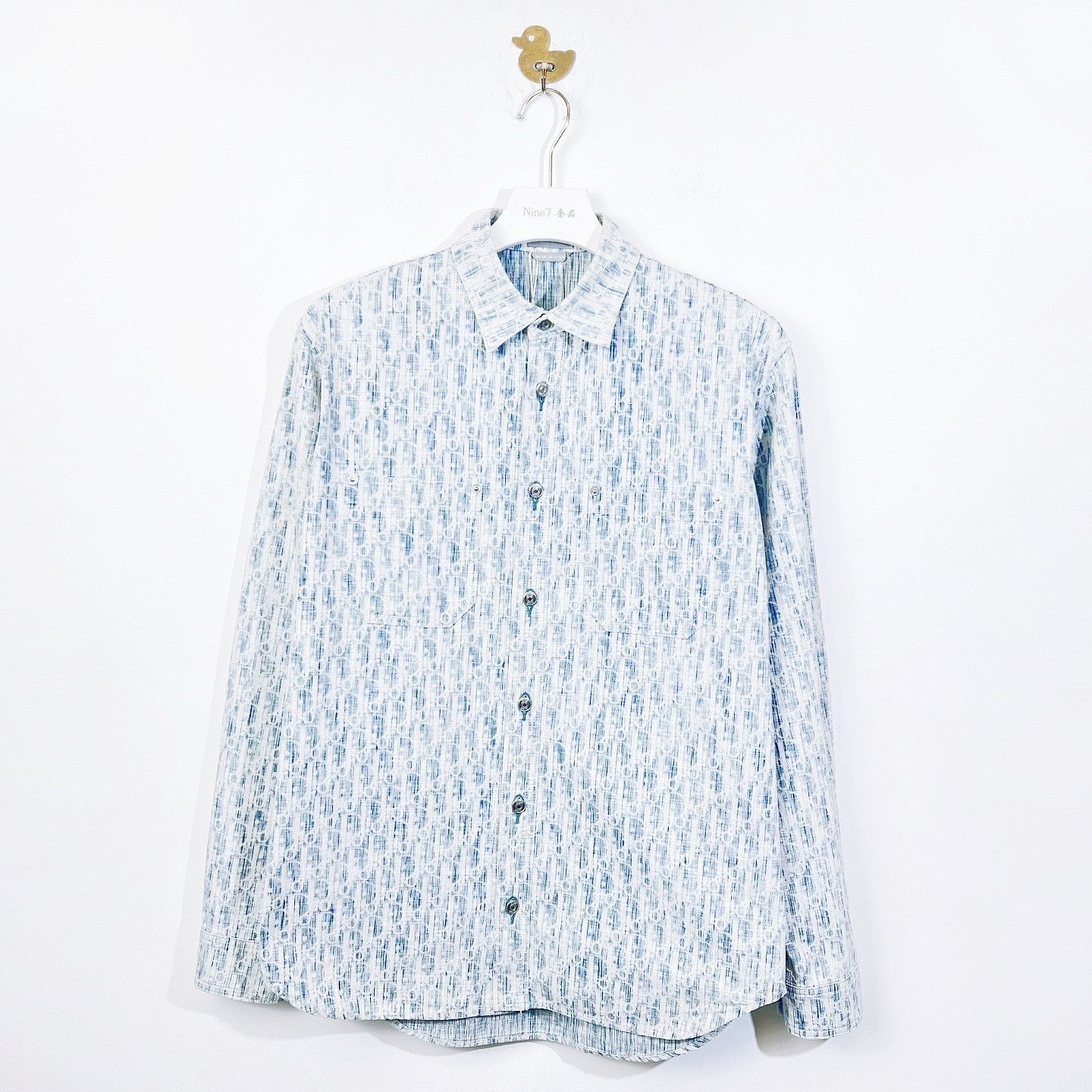 Dior Dior Oblique Kasuri Button Up Shirt Size S Size US S / EU 44-46 / 1 - 1 Thumbnail