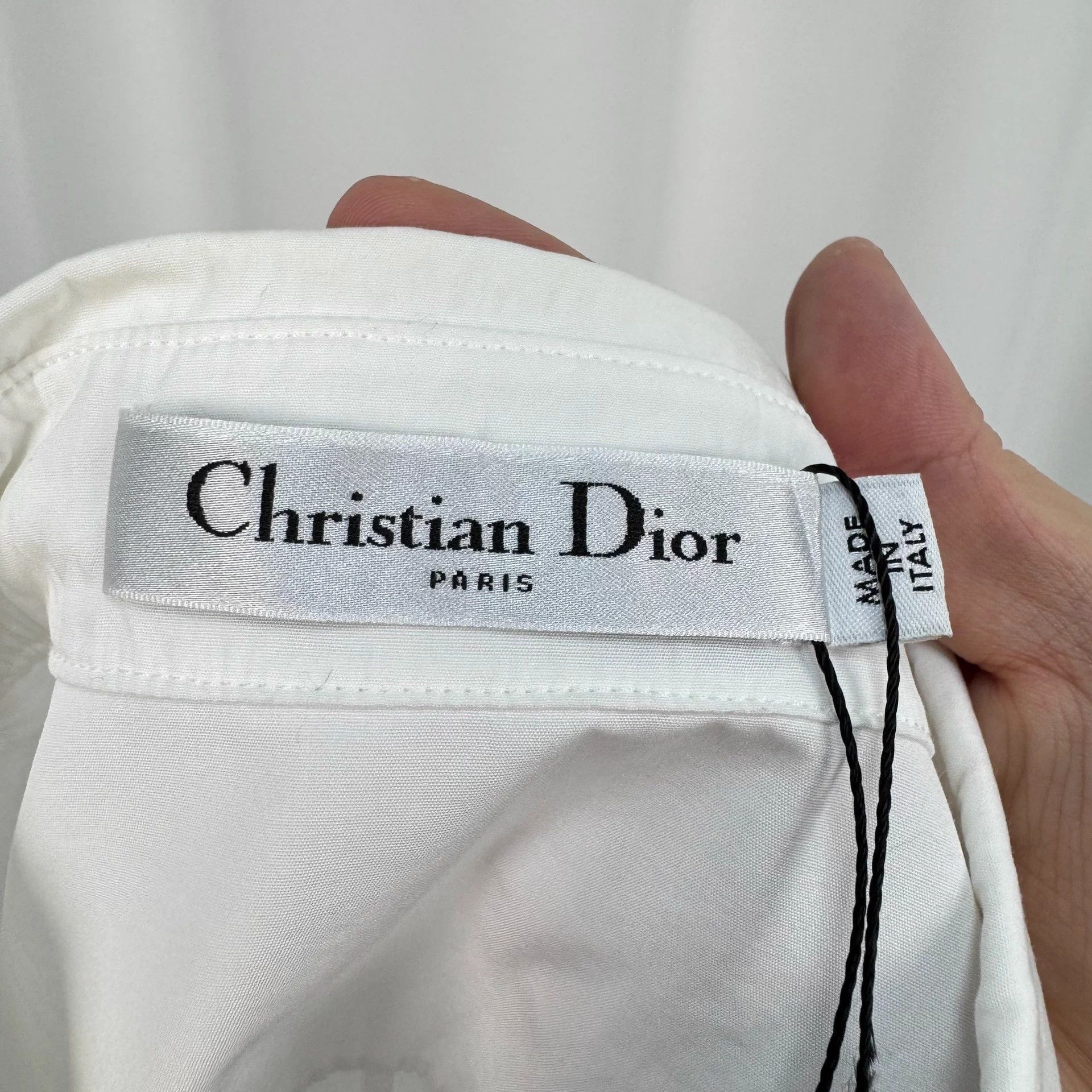 Dior Dior Embroidered Bee Cotton Poplin Shirt 36 99 New Size XS / US 0-2 / IT 36-38 - 5 Thumbnail