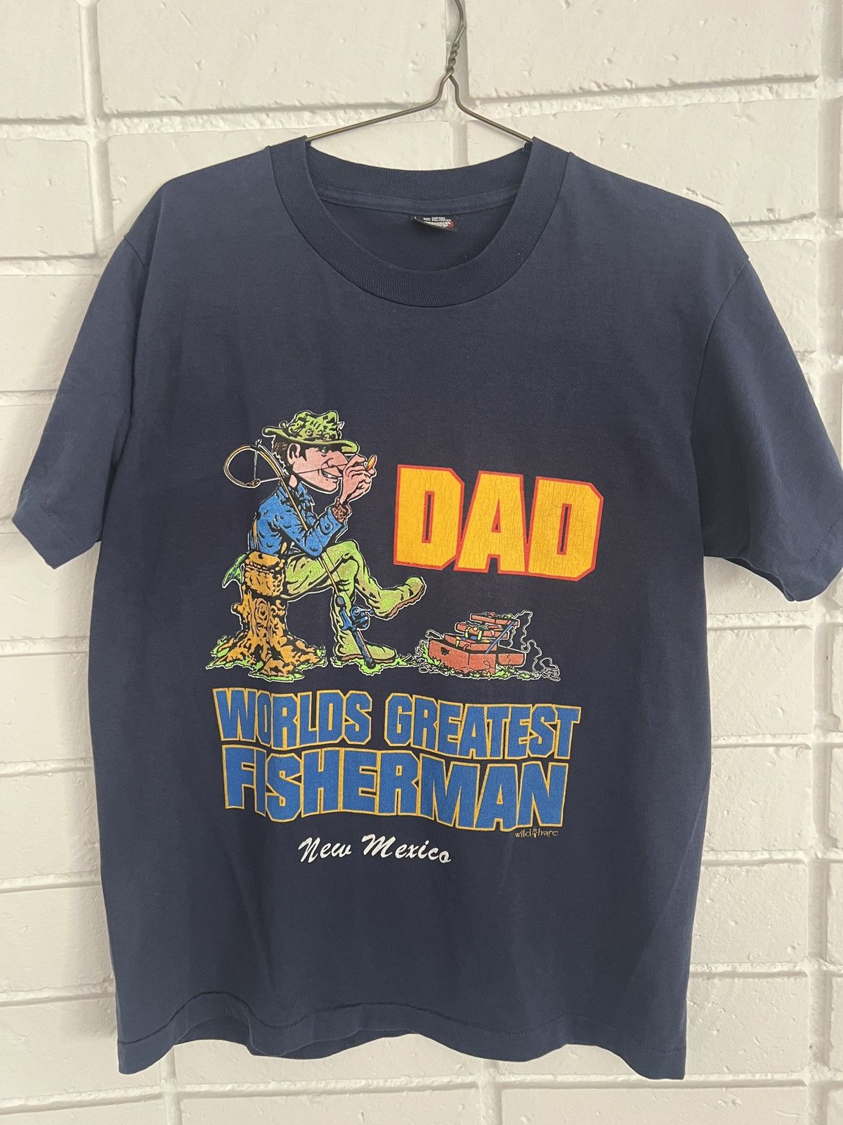 Vintage Dad world’s Greatest Fisherman New Mexico Wild Hare large Size US L / EU 52-54 / 3 - 2 Thumbnail
