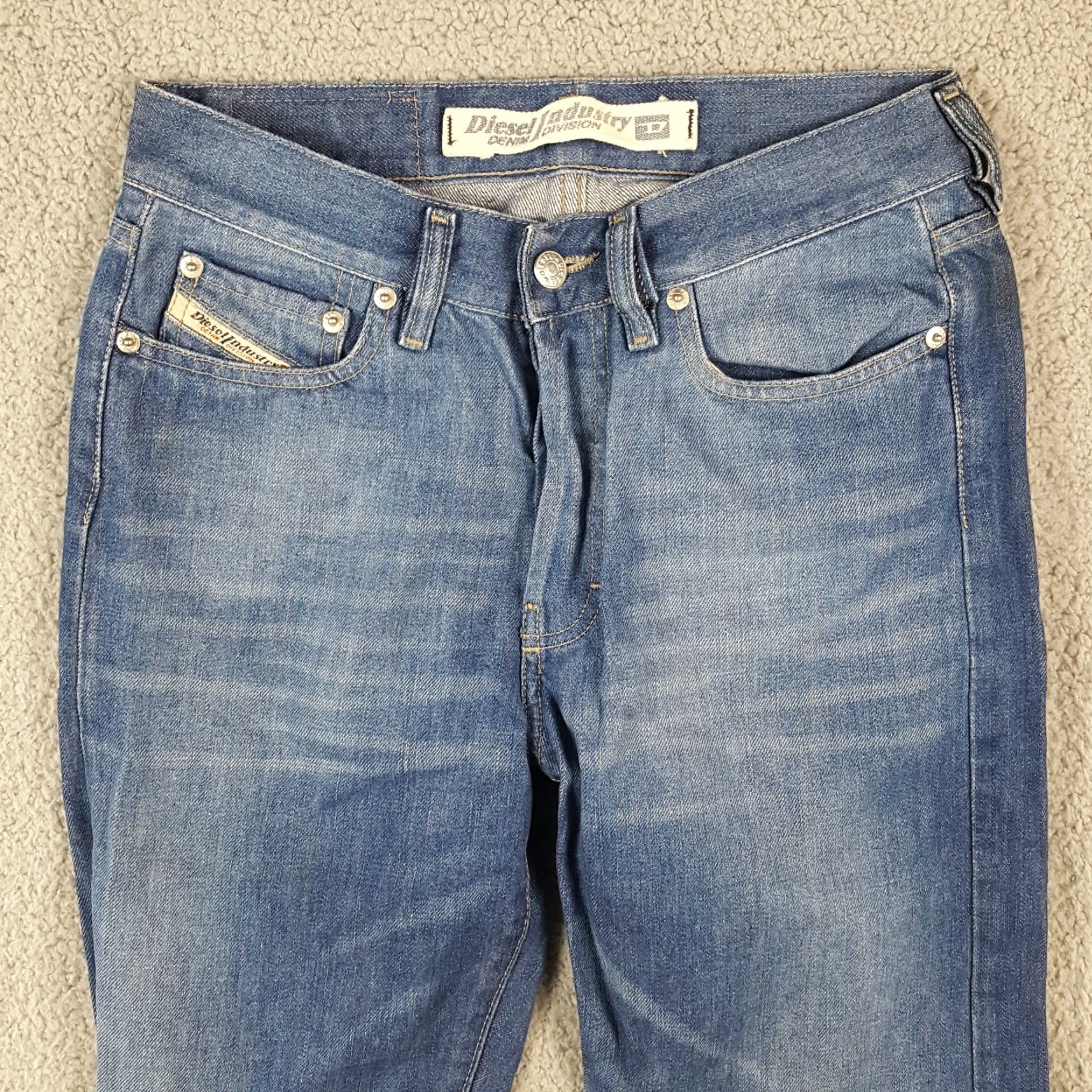 Diesel VINTAGE Diesel Blue Denim Jeans Straight Leg Button Fly Men's Size 28x30 Grunge 90s Rock Size US 28 / EU 44 - 2 Thumbnail