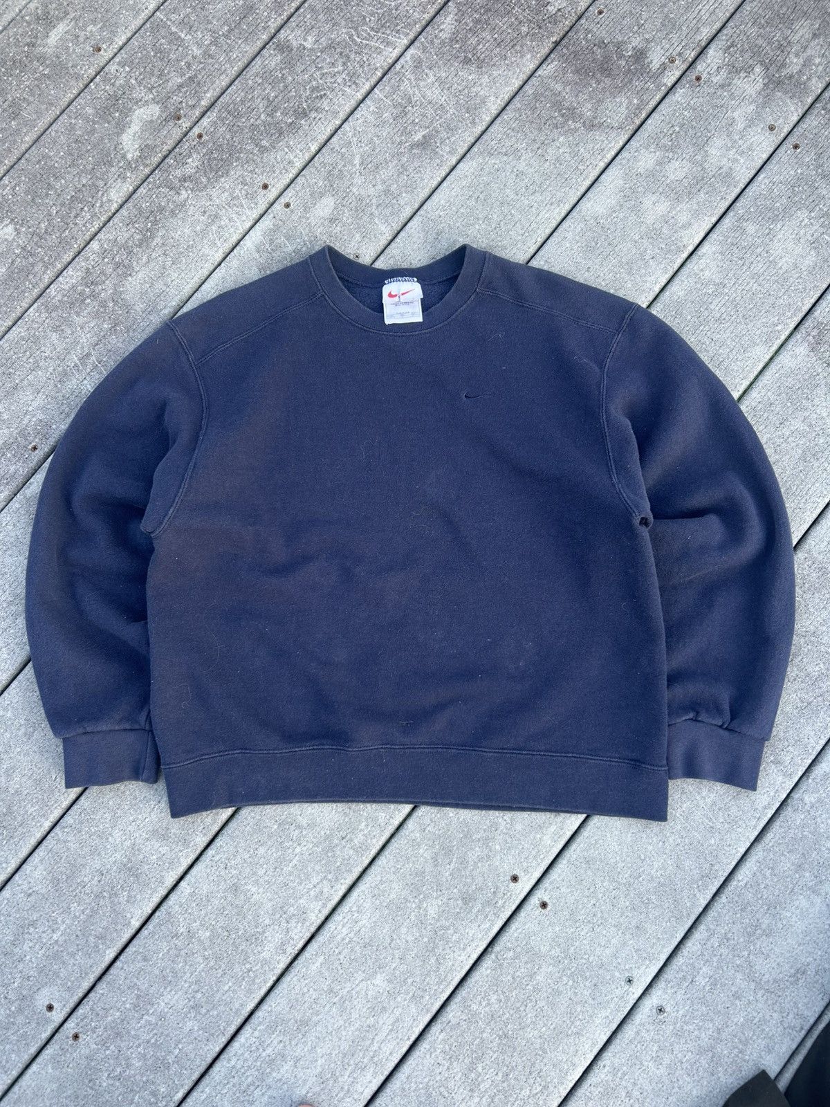 Nike Vintage Nike navy sweatshirt Size US S / EU 44-46 / 1 - 1 Thumbnail