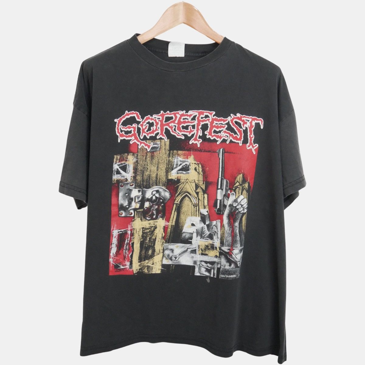 image of Vintage Gorefest 90’S Shirt in Black, Men's (Size XL)