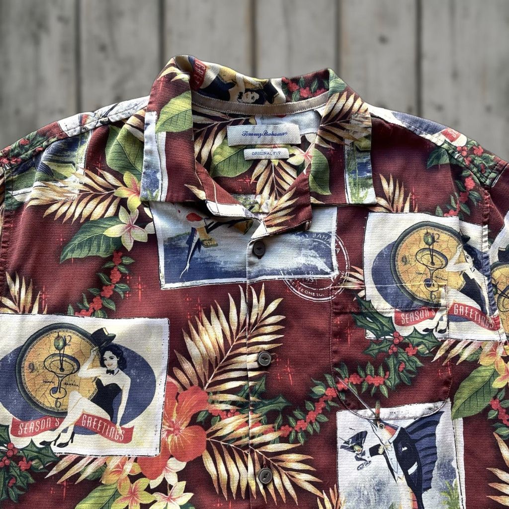 Tommy Bahama Tommy Bahama Shirt Mens Large Red Silk Button-Up Short Sleeve Christmas Hawaiian Beach Shirt Mens Large Red Silk Button-Up Christmas Hawaiian Beach Size US L / EU 52-54 / 3 - 1 Thumbnail