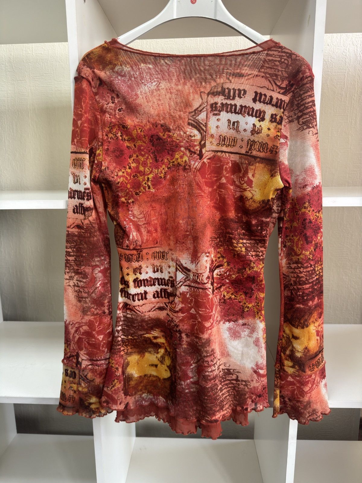 Jean Paul Gaultier × Vintage Vintage Mesh Multilayer Avant-Garde JPG Style Blouses Size M / US 6-8 / IT 42-44 - 3 Thumbnail