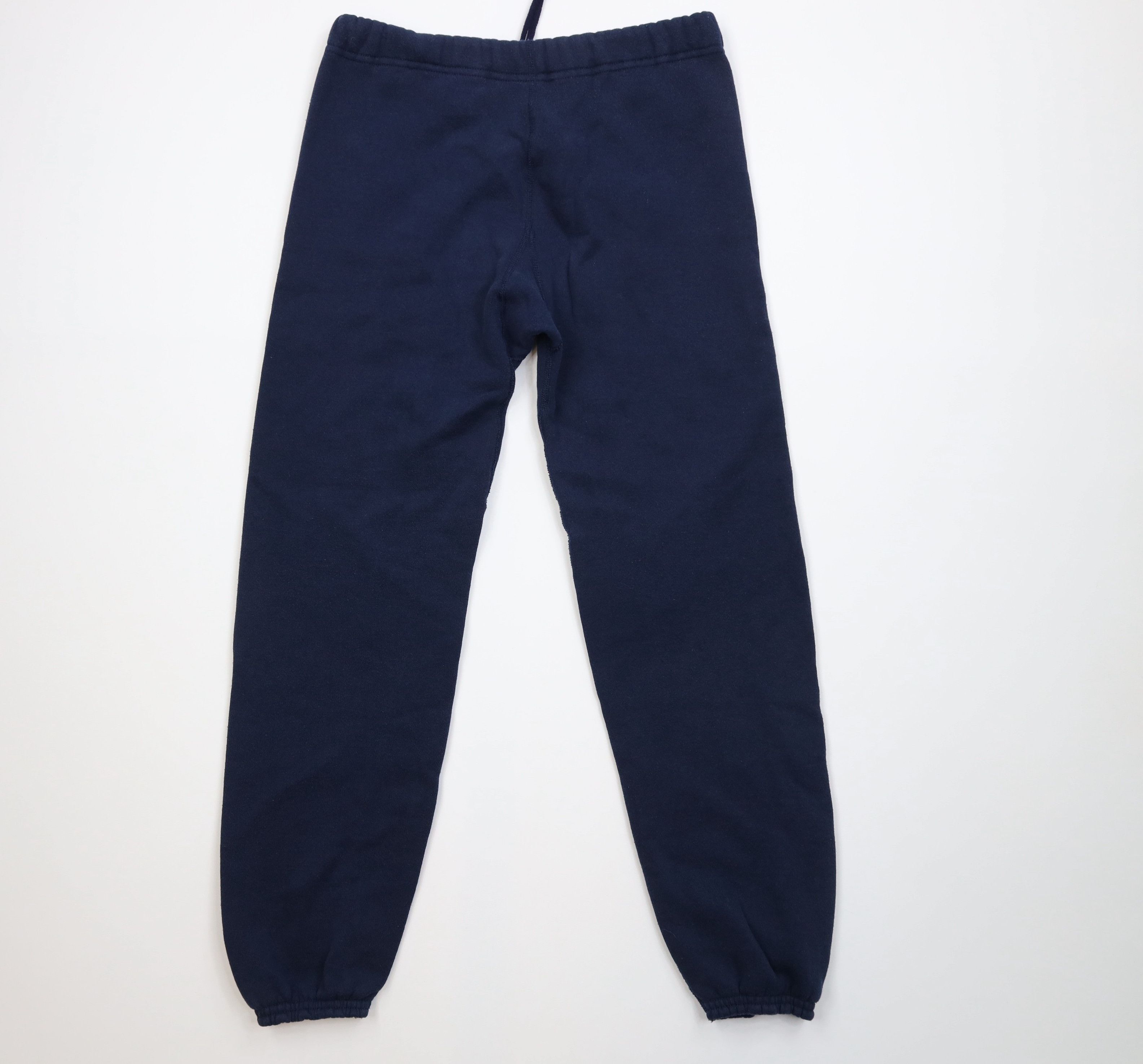 Vintage Vintage 70s Streetwear Gusseted Sweatpants Joggers Navy USA Size US 32 / EU 48 - 10 Thumbnail