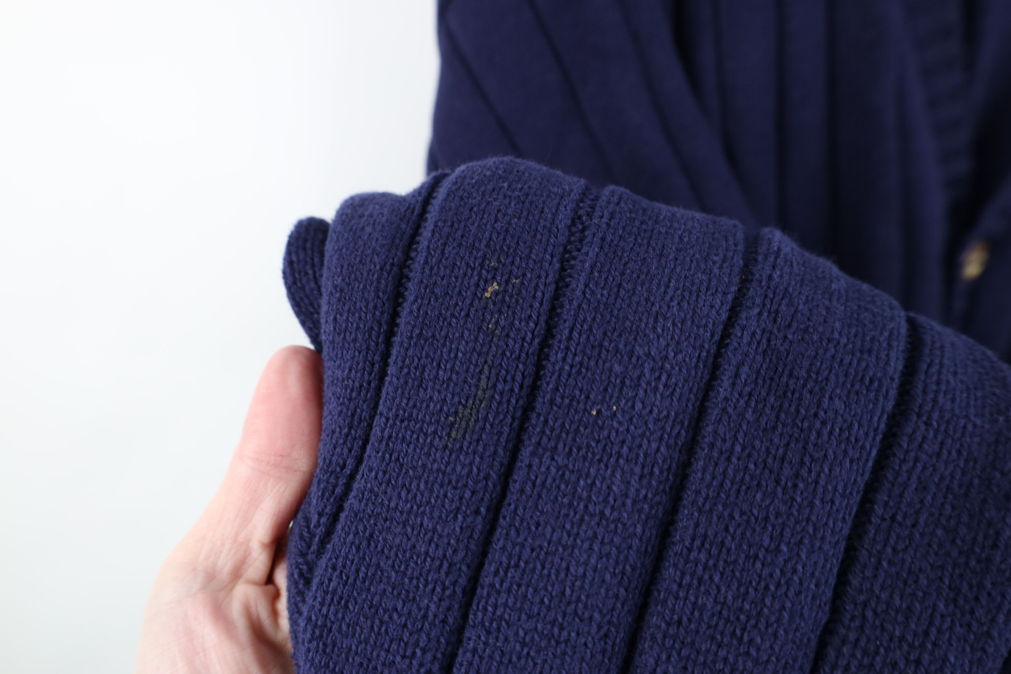Vintage Vintage 90s Streetwear Cotton Ribbed Knit Cardigan Sweater Size US L / EU 52-54 / 3 - 6 Thumbnail