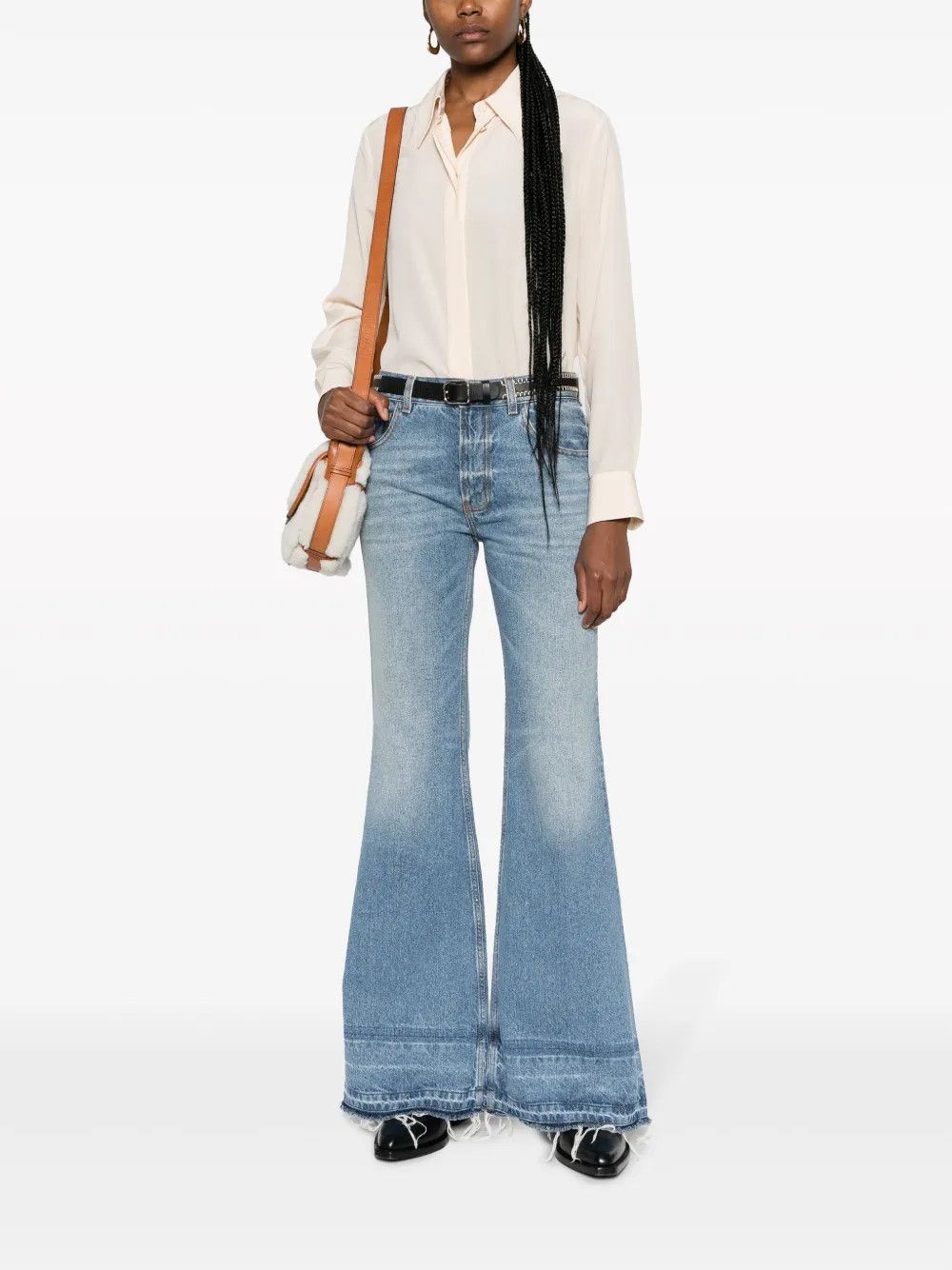 Chloe o1y0825 Denim Pant in Blue Size 29" - 5 Thumbnail
