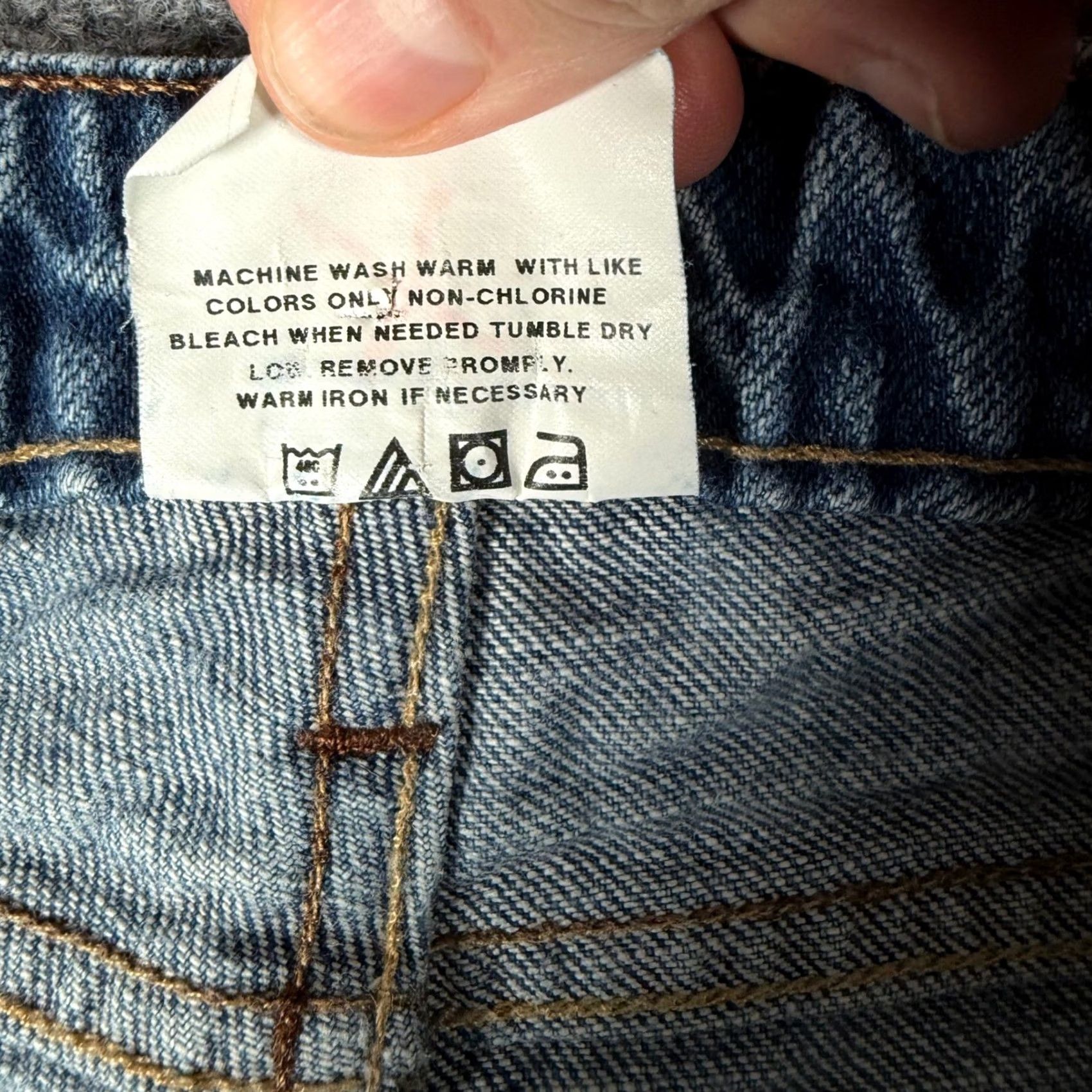Vintage VINTAGE All American Clothing Co. Flare Leg Jeans Blue Denim 14A Womens Jeans Made USA Size 36" / US 14 / IT 50 - 6 Thumbnail