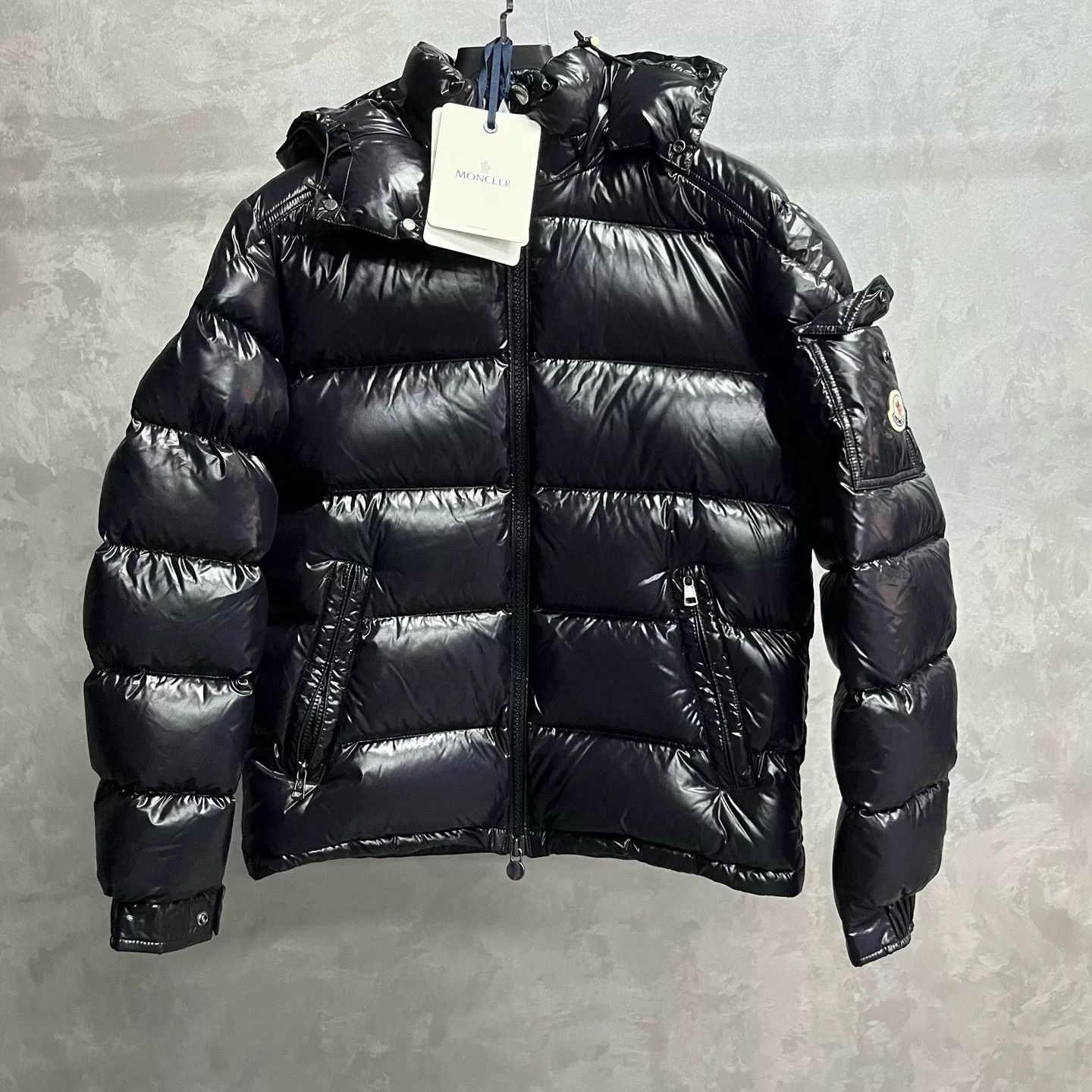 Moncler Moncler Waterproof Cropped Black Heavy Coat l Men Size US L / EU 52-54 / 3 - 1 Thumbnail