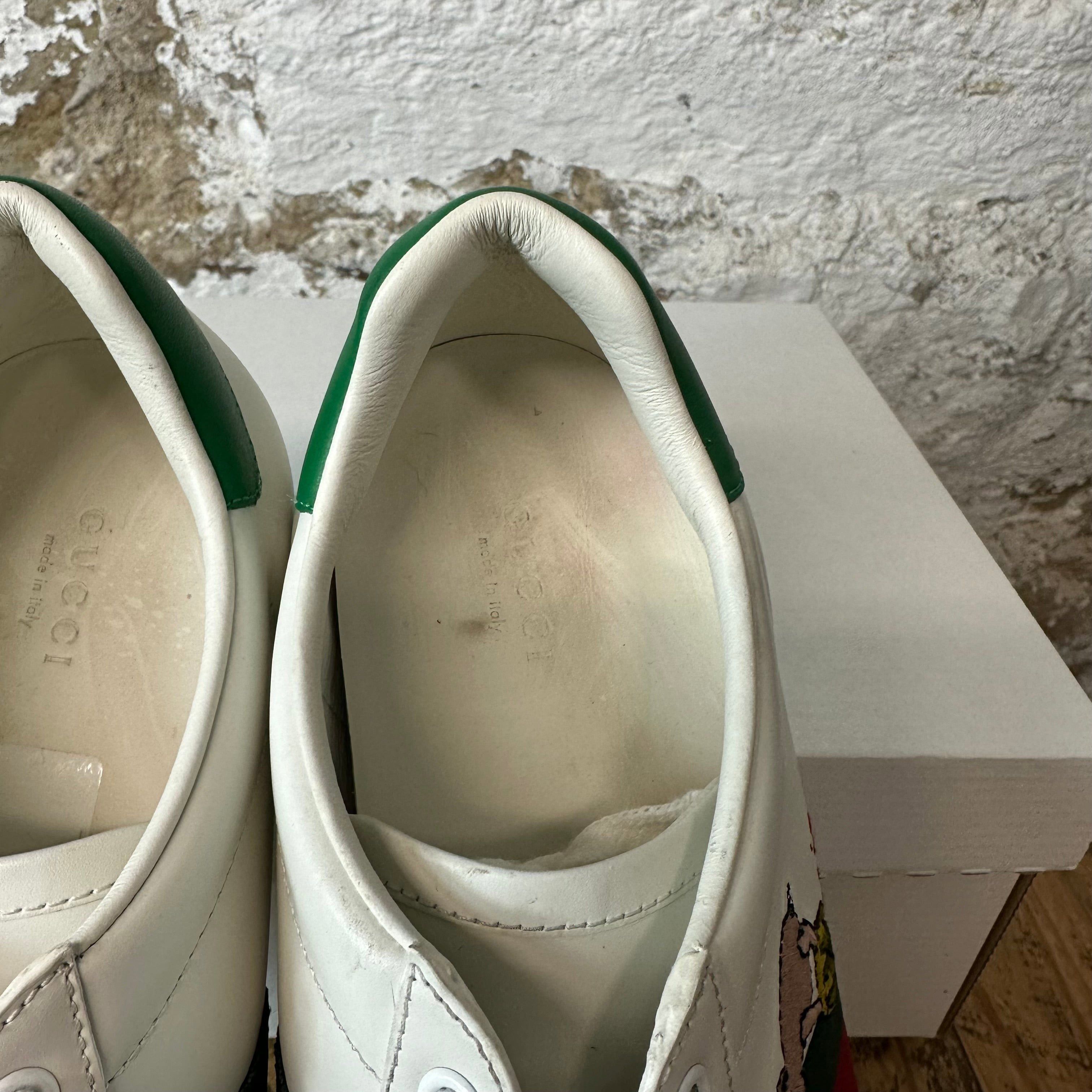 Gucci Gucci Ace Pig Cat White Sneaker Sz 8 Size US 8 / EU 41 - 4 Thumbnail