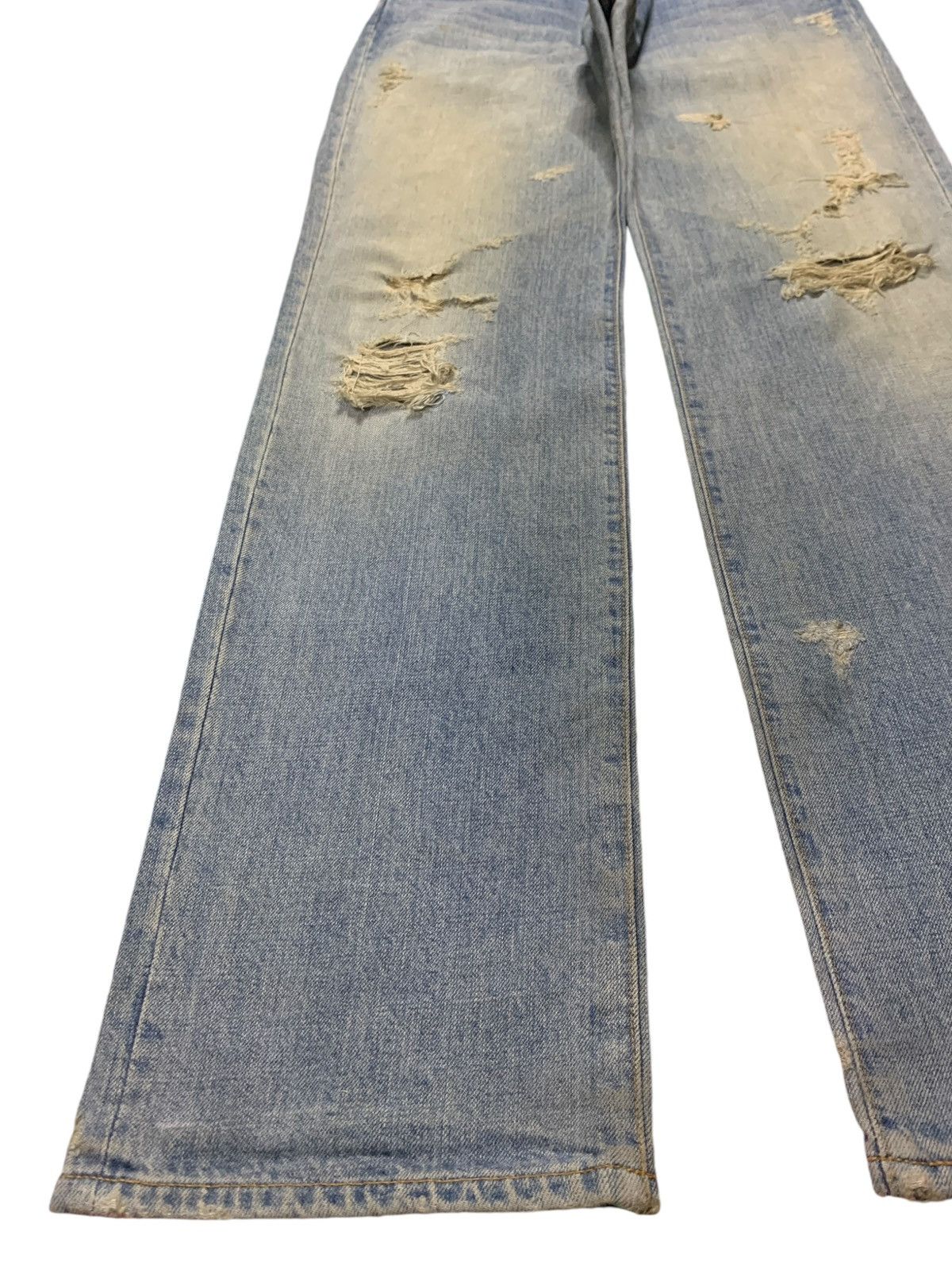 Japanese Brand × Kapital Vintage Japanese Blue Way Rusty Mud Wash Distress Loose Jean Size US 32 / EU 48 - 6 Thumbnail