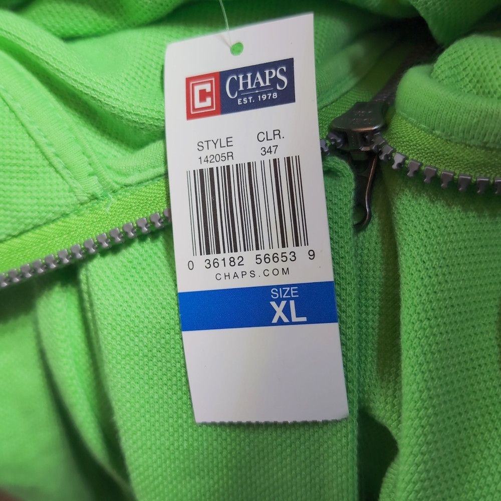 Chaps Ralph Lauren Green XL Long Sleeve Polo Shirt Quarter Zip NWT Size US XL / EU 56 / 4 - 4 Thumbnail