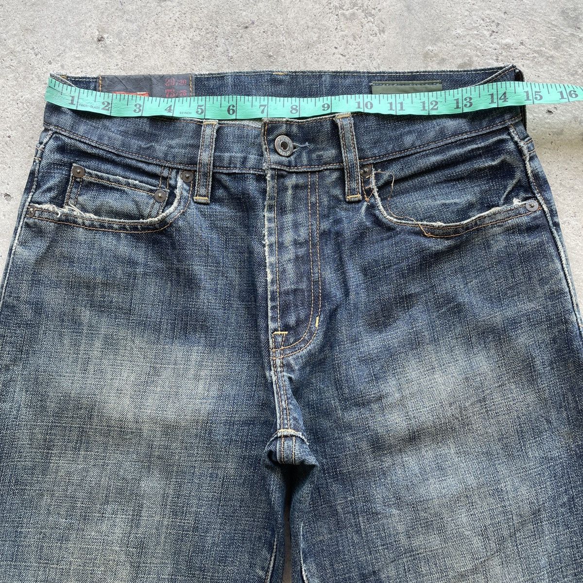 Gap Vintage Gap Straight Fit Denim Distressed Rusty Jeans Pants Size US 29 - 5 Thumbnail