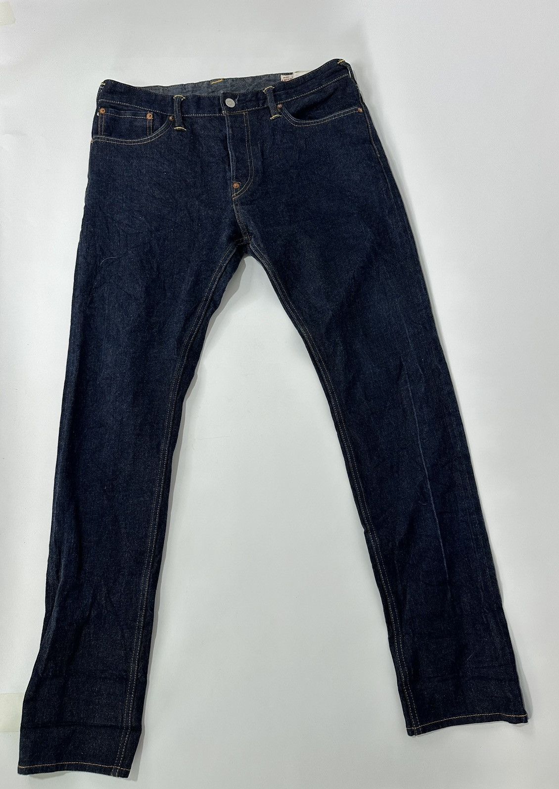 Evisu EVISU Blue PAINTED DIACOCK JEAN SIZE 30X34 Size US 33 - 2 Thumbnail