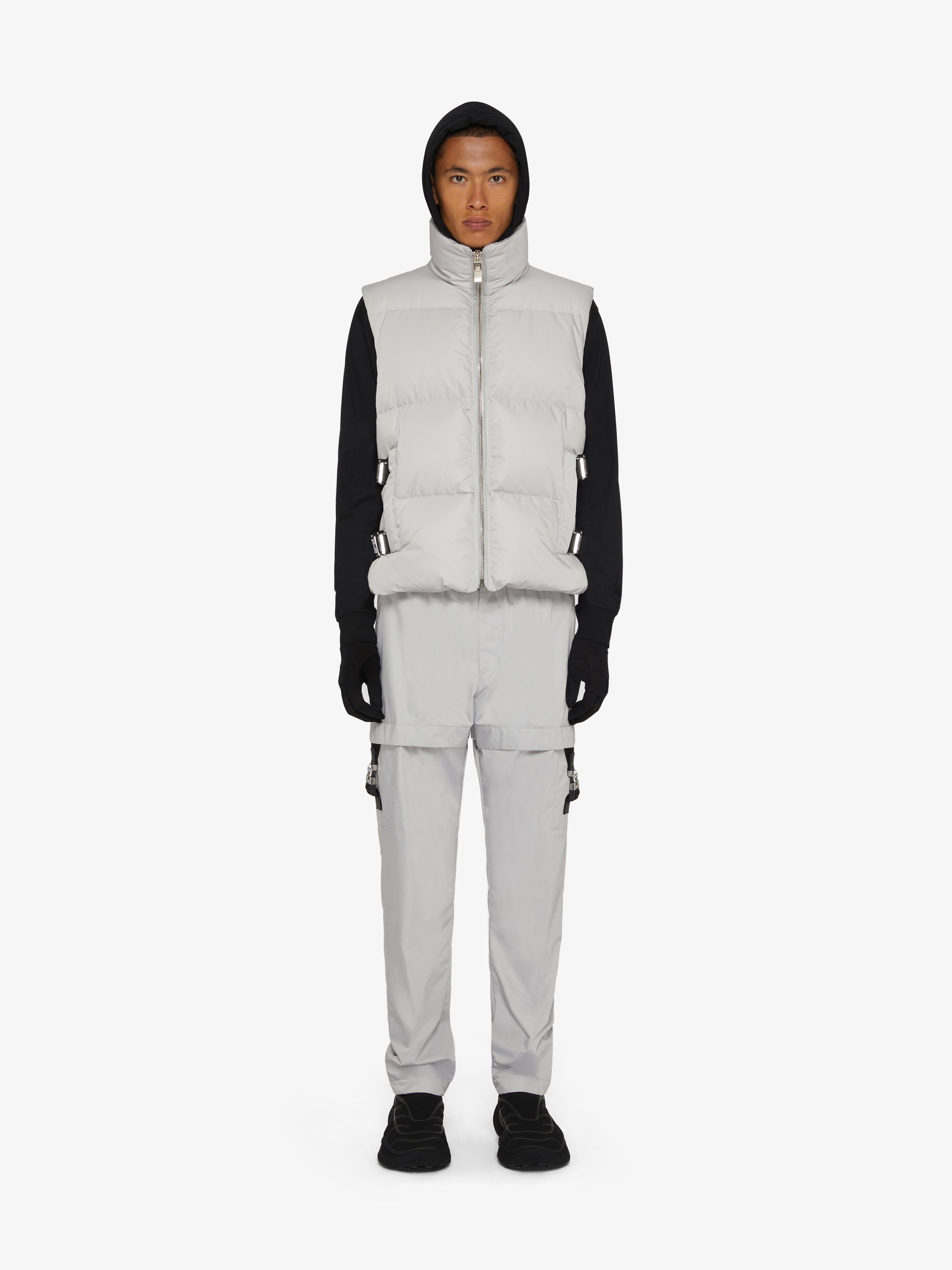 Givenchy o1mle0226 Cargo Buckle Pants in Pearl Gray Size US 40 / EU 56 - 2 Thumbnail