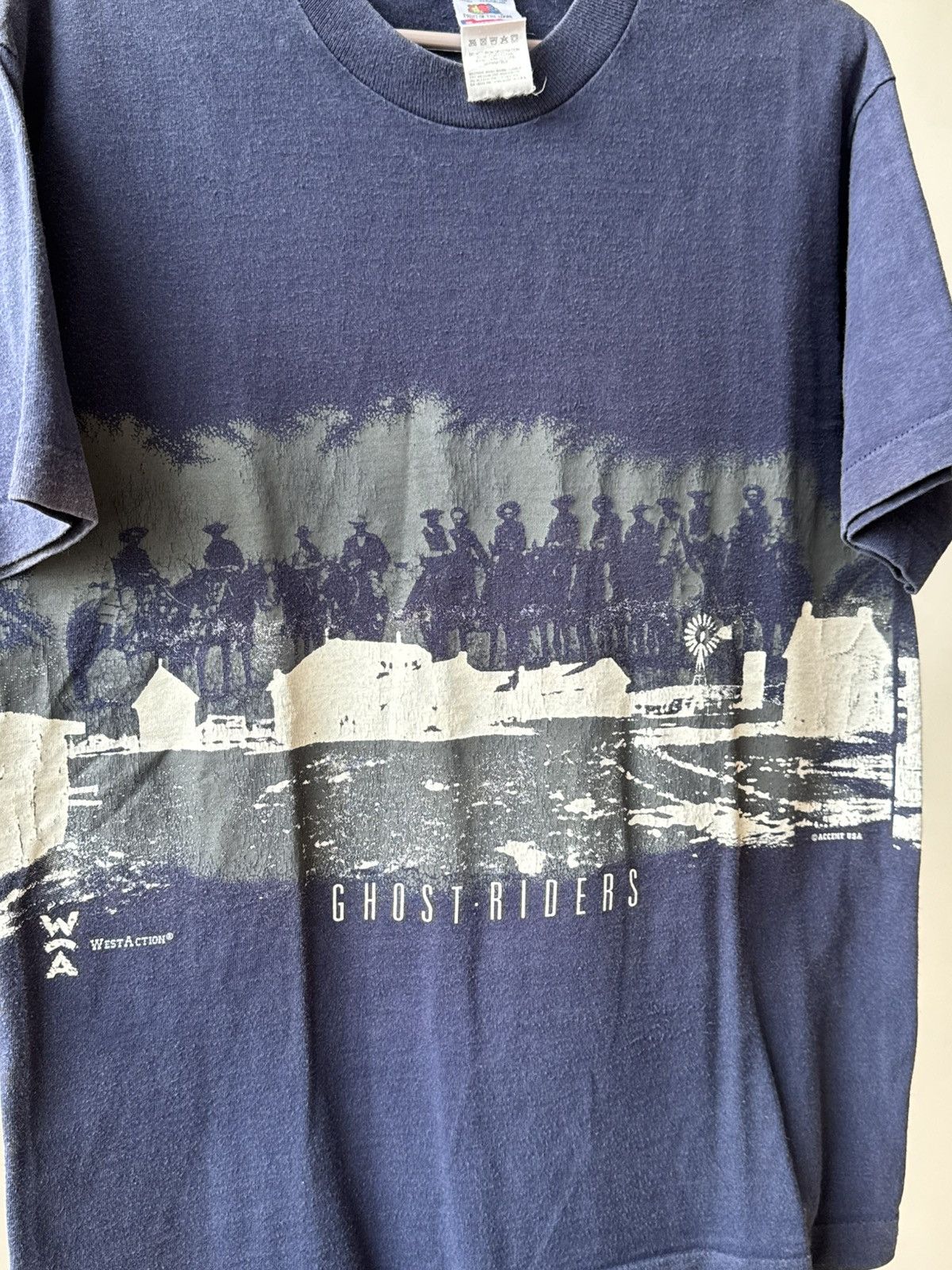 Vintage Vintage 90s Ghost Rider Cowboys Western Single Stitch Tee Size US M / EU 48-50 / 2 - 3 Thumbnail