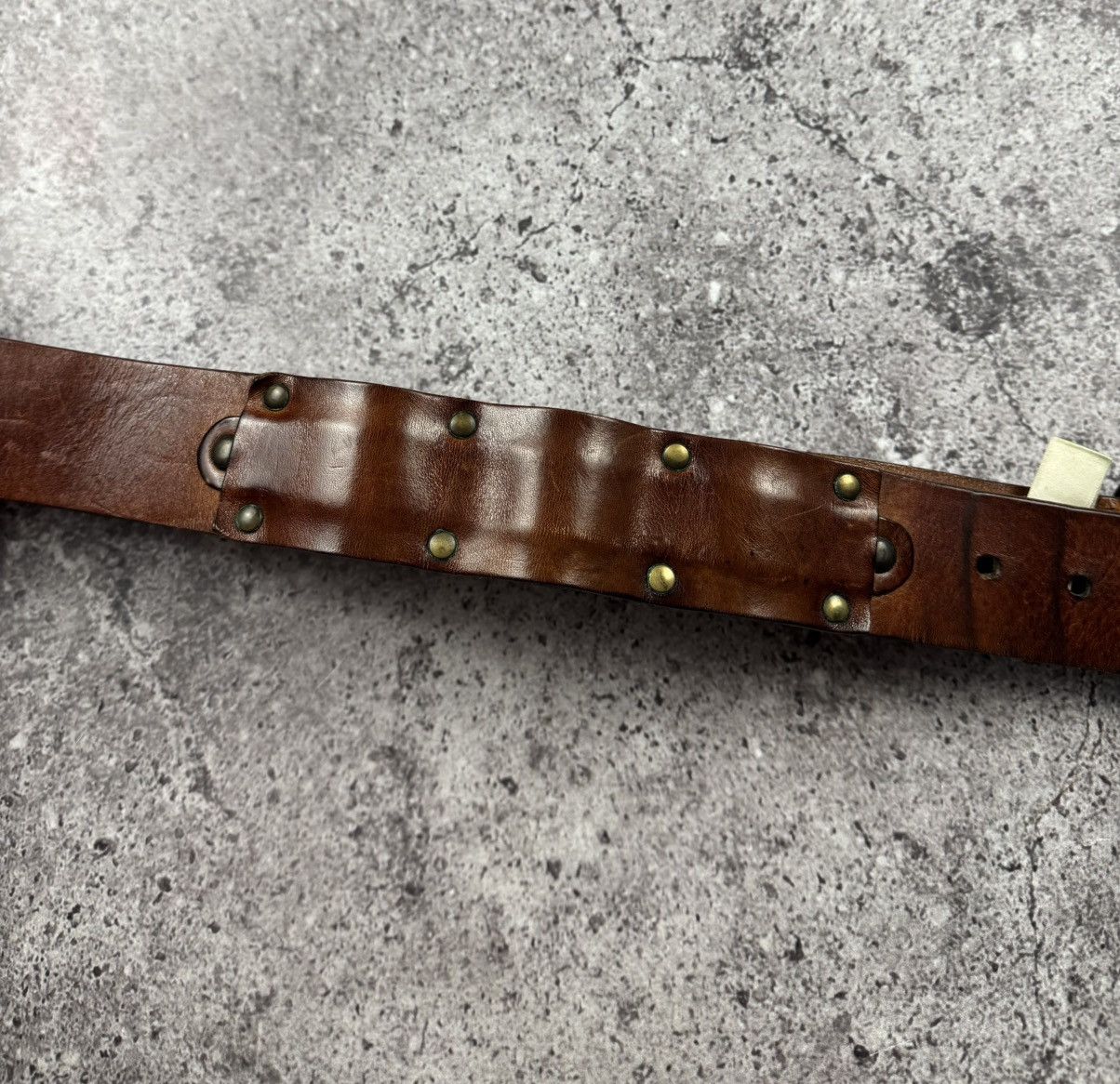 Vintage Diesel Japanese Style Archive Patchwork Leather Belt