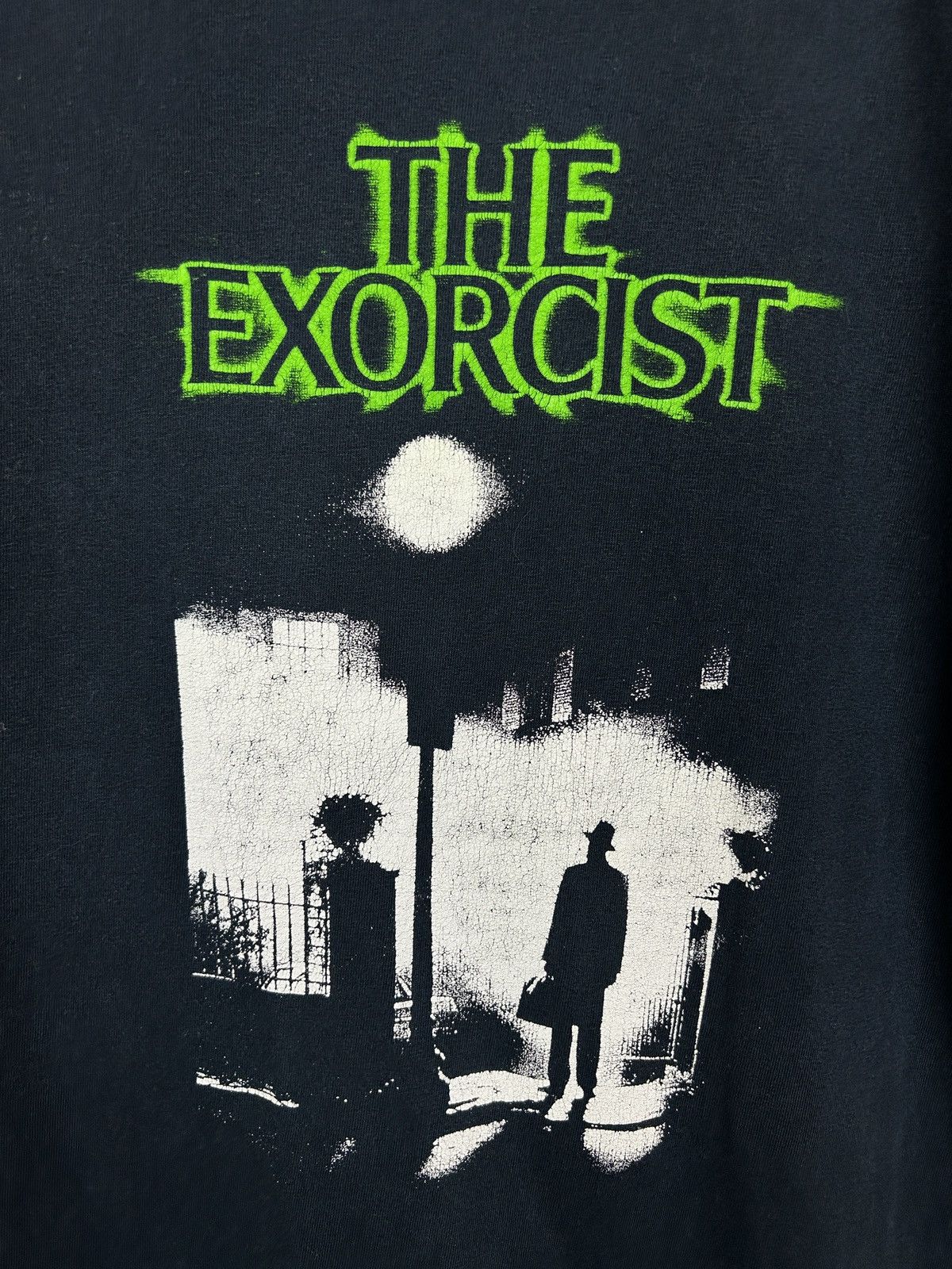 Vintage Vintage The Exorcist Classic Horror Movie T-Shirt Black M Size US M / EU 48-50 / 2 - 2 Thumbnail
