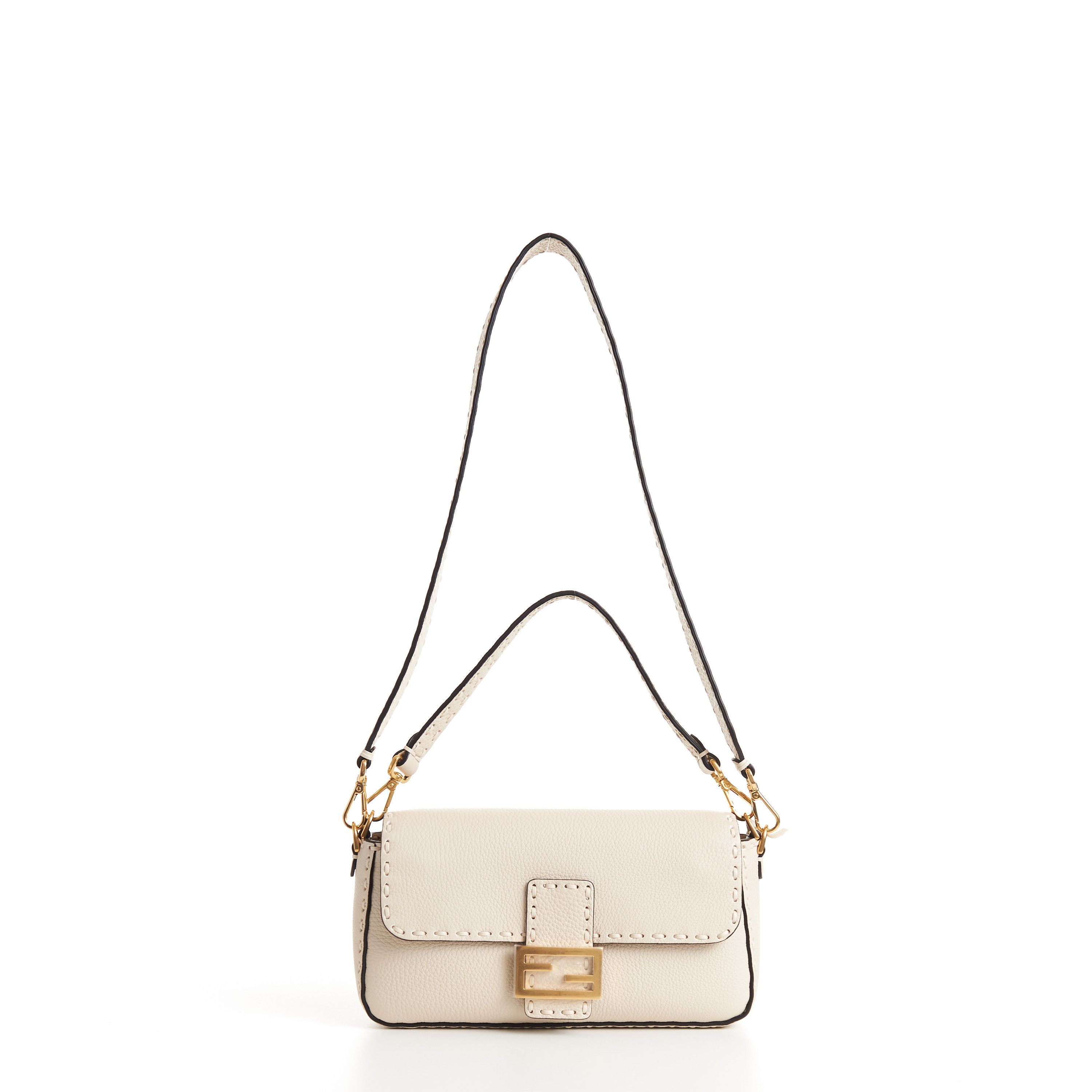 Fendi Baguette - Camellia Selleria Bag With Oversize Topstitching Size ONE SIZE - 2 Thumbnail
