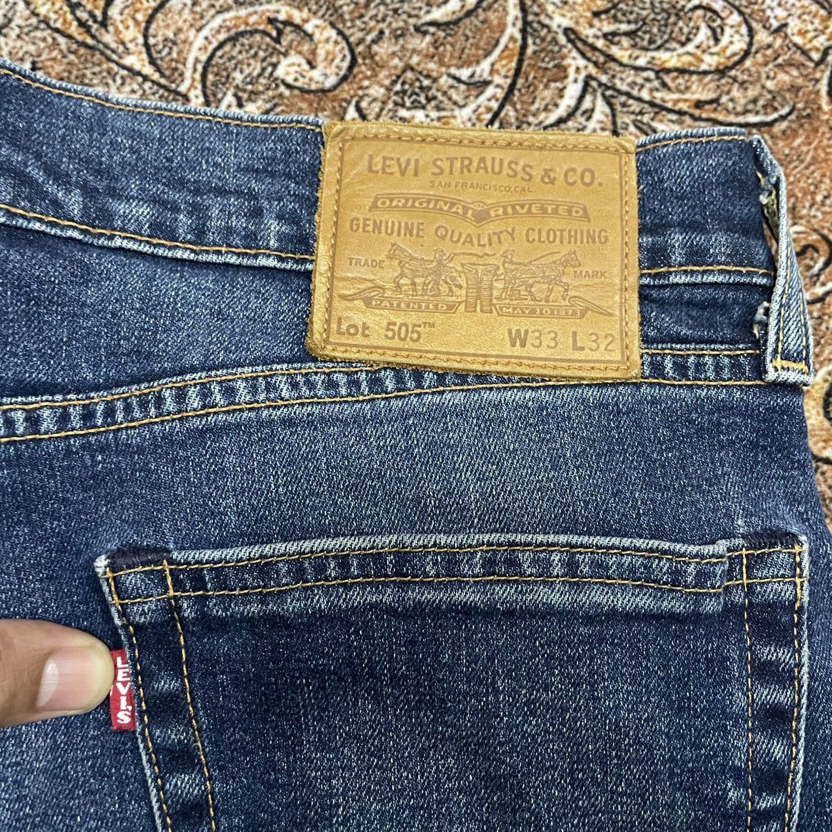 Levi's Vintage Clothing 🔥Levis 505 Big E Repro Stoned Washed Distress Denim Jeans Size US 32 / EU 48 - 13 Thumbnail