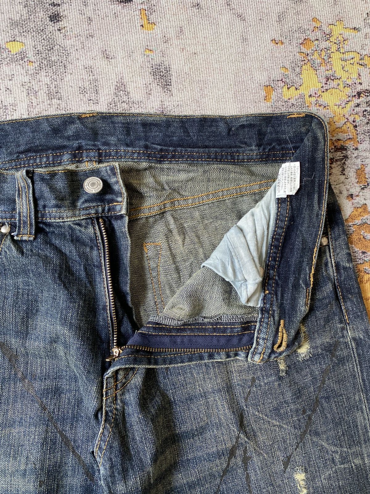 Japanese Brand Japanese Brand Distressed Flare Denim Size US 32 / EU 48 - 10 Thumbnail