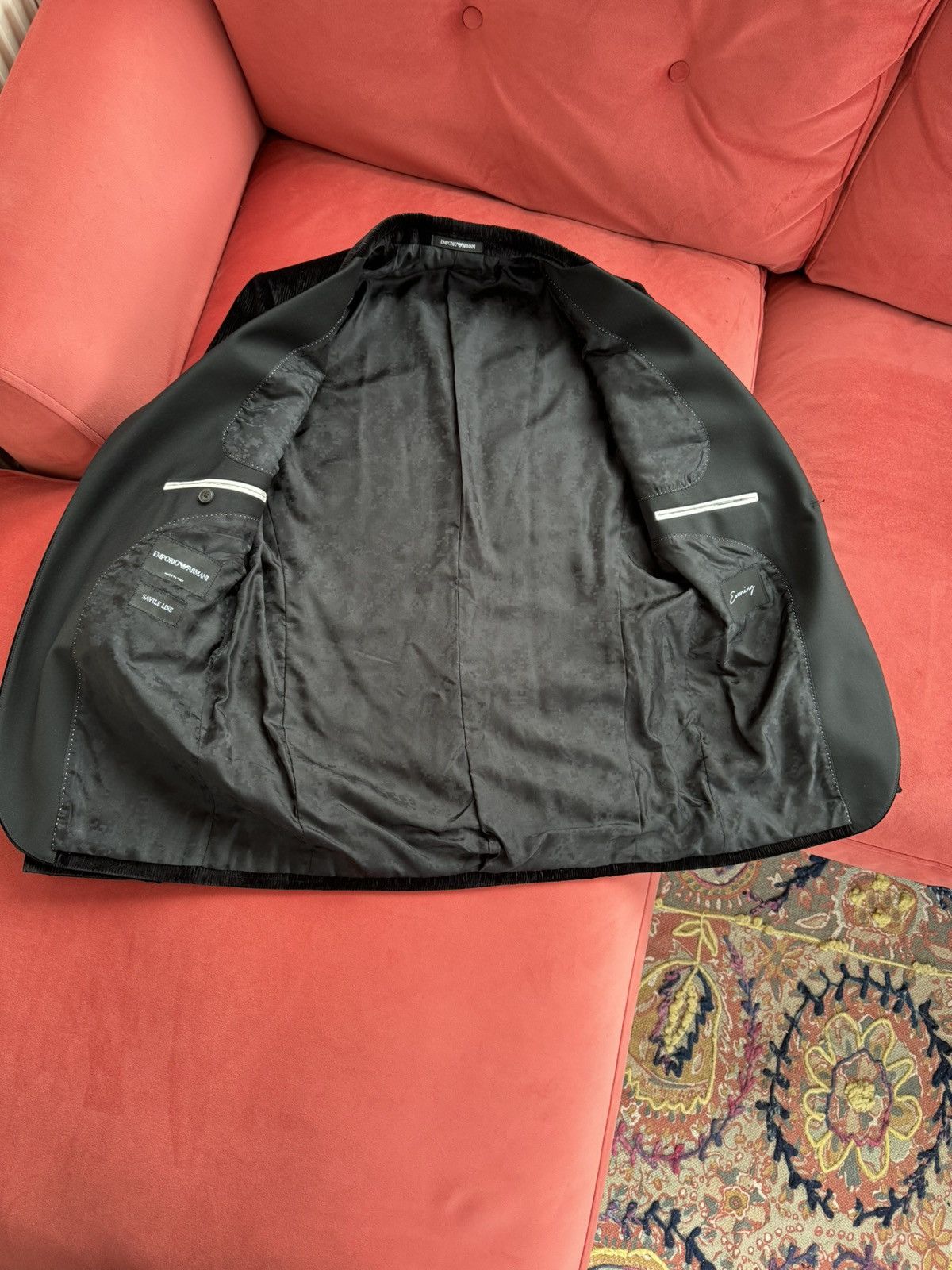 Emporio Armani Emporio Armani black velvet tuxedos, size 48 It, M int Size 48R - 7 Thumbnail