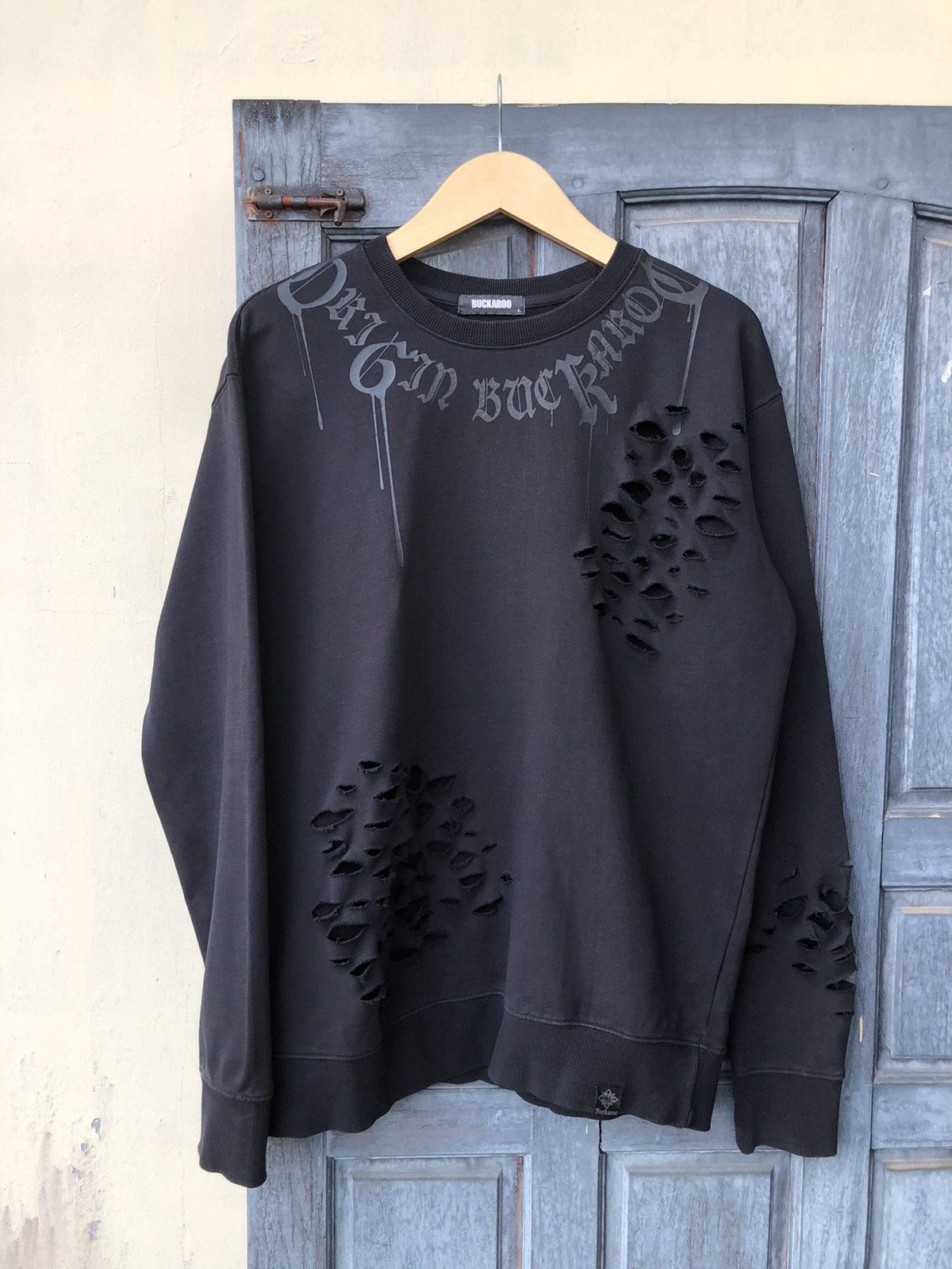 Japanese Brand Buckaroo Distressed Dark Avant Garde Style Japanese Archive Size US L / EU 52-54 / 3 - 1 Thumbnail