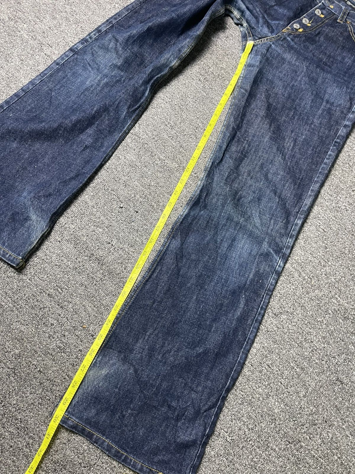 Japanese Brand × Vintage OZONE Flower Embroidery Flare Denim Jeans (91) Size US 28 / EU 44 - 12 Thumbnail