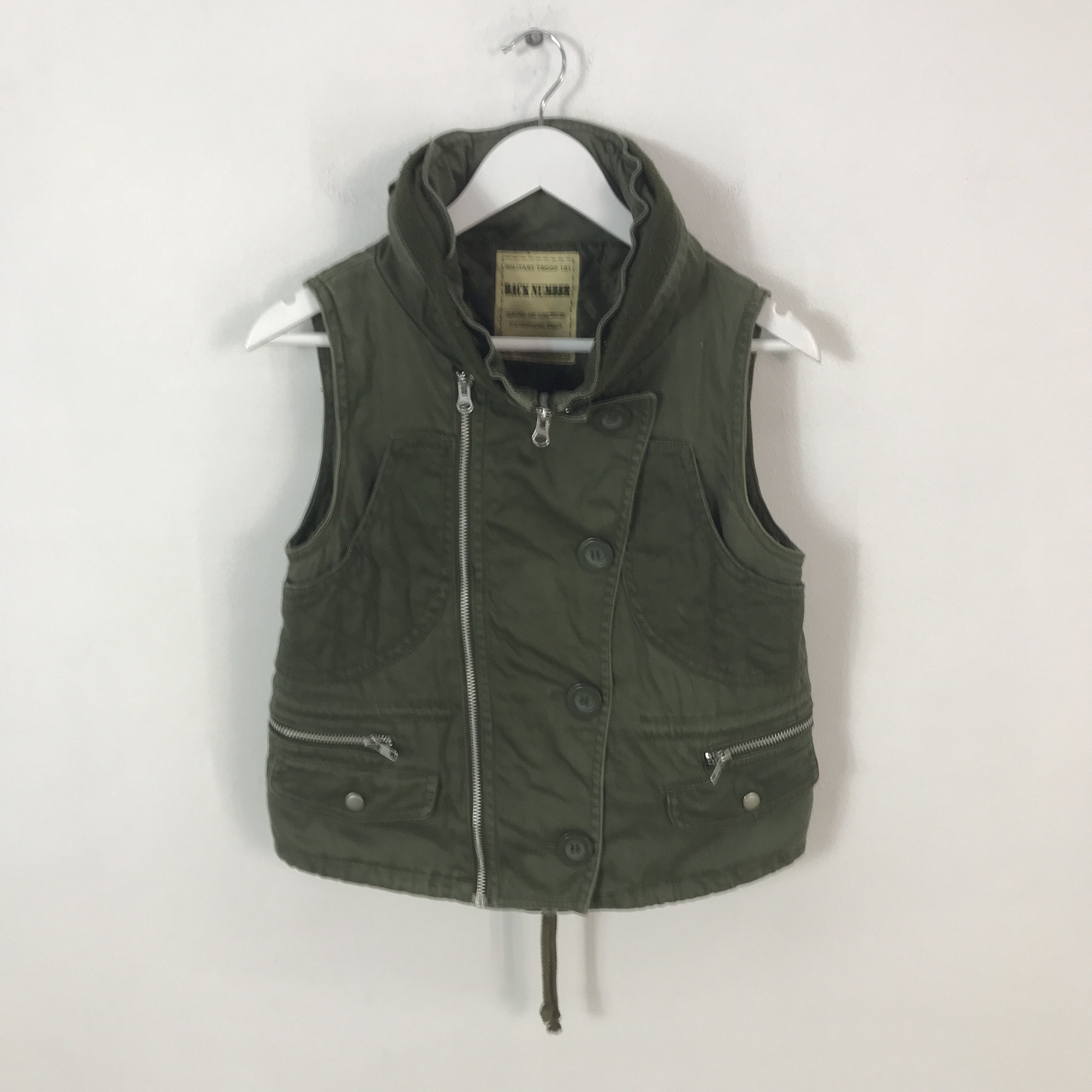 Vintage back Number military troop boro vest K64B13 Size US M / EU 48-50 / 2 - 1 Thumbnail