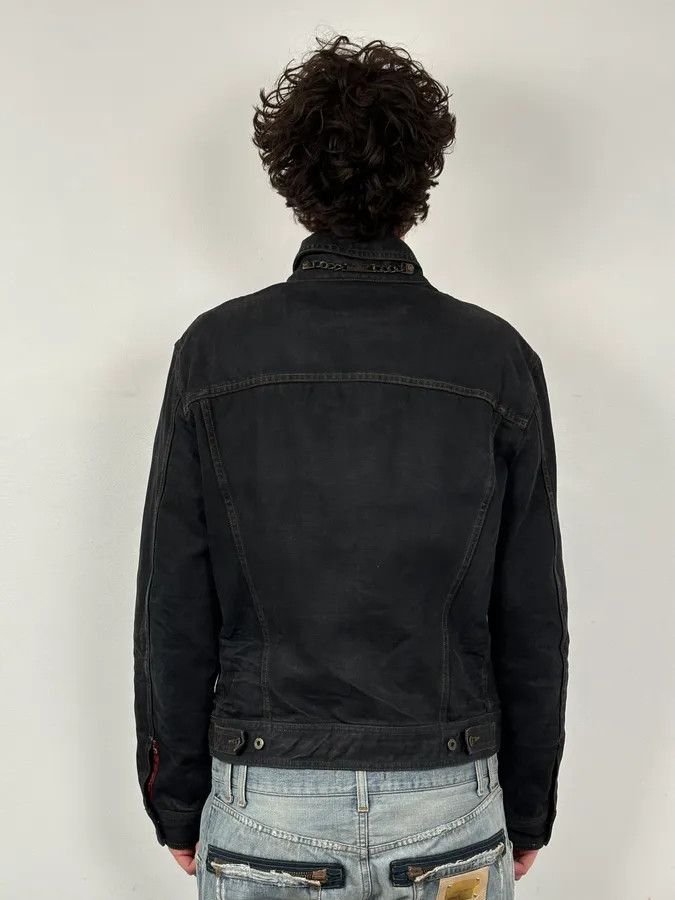 Dolce & Gabbana AW2003 Dolce & Gabbana Black Faded Denim Raw Denim Jacket Size US L / EU 52-54 / 3 - 3 Thumbnail