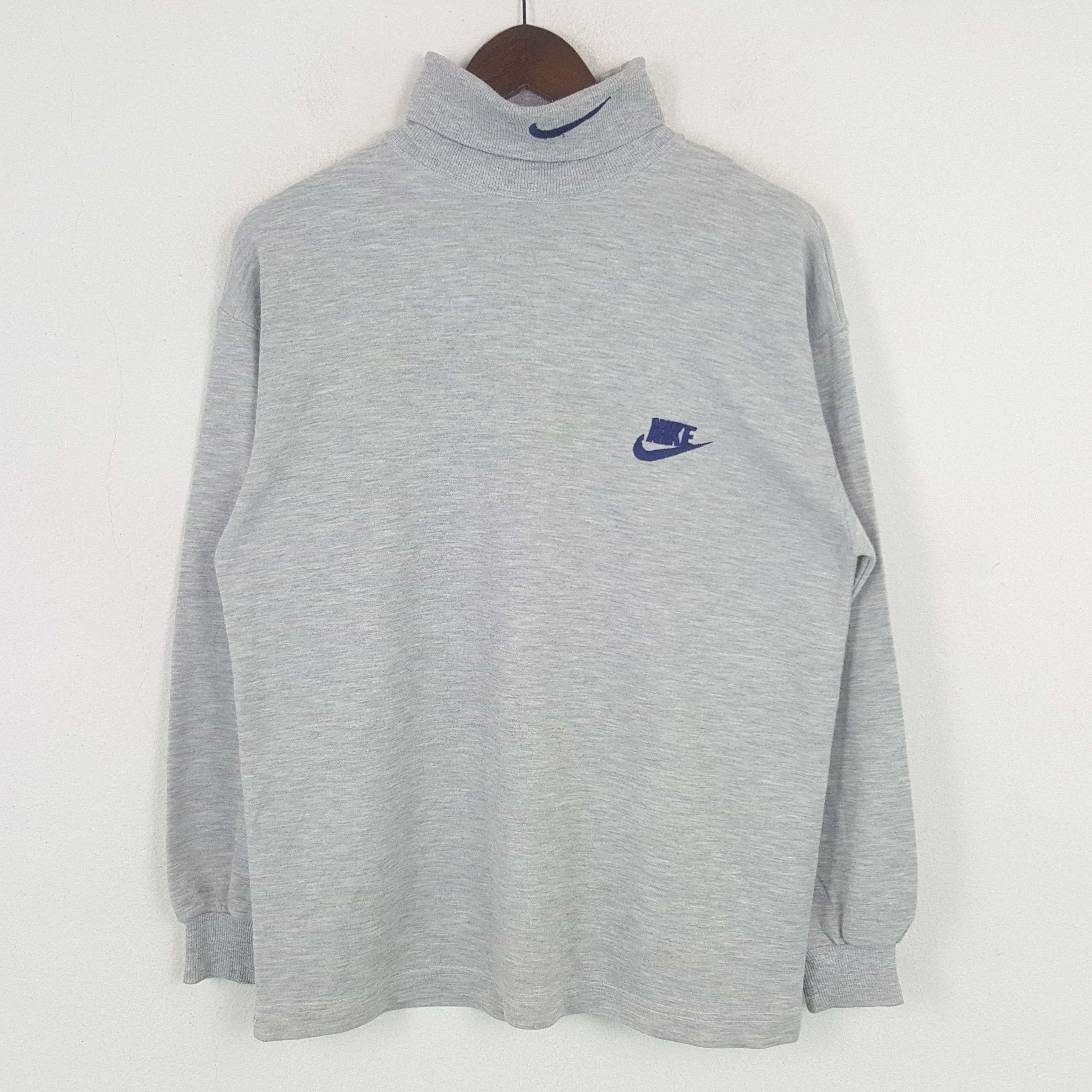 Nike × Vintage Vintage NIKE Turtle Neck Sweatshirt Size US M / EU 48-50 / 2 - 1 Thumbnail