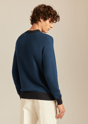 Loro Piana o1loc1c1023 Sweater in Blue Size US L / EU 52-54 / 3 - 3 Thumbnail